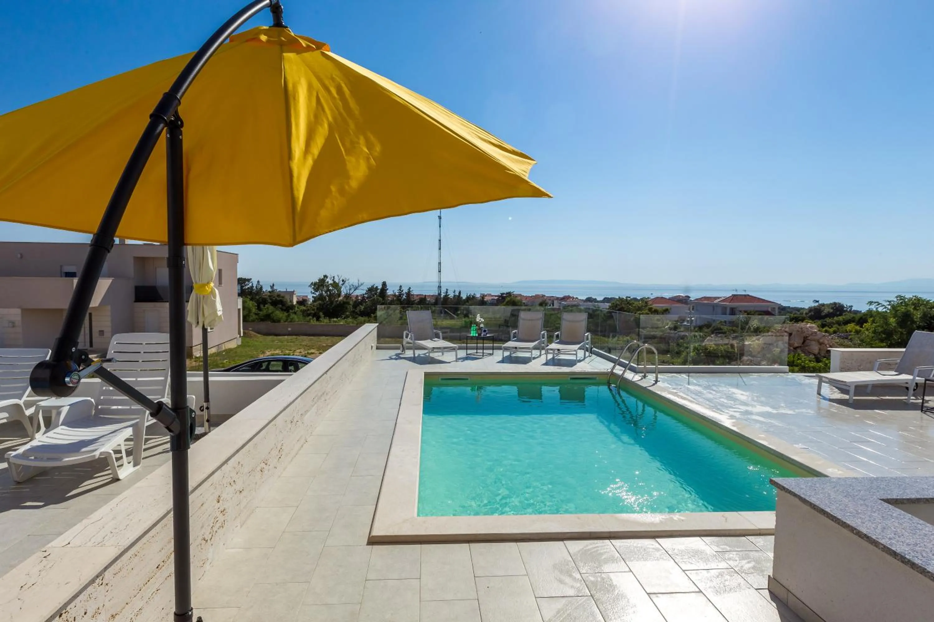 Pool view in Pool Apartments Villa Dalia