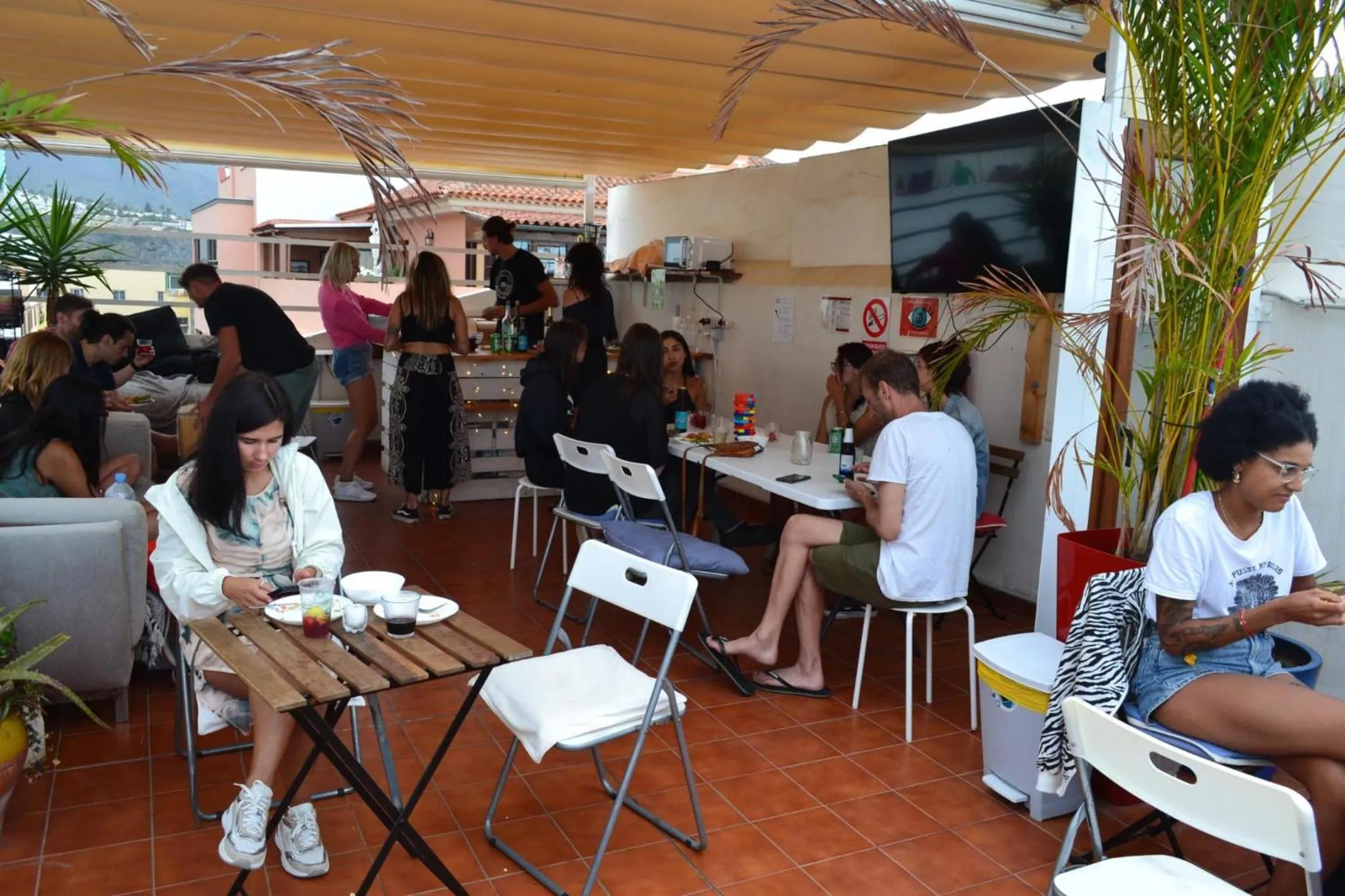 Balcony/Terrace in Puerto Nest Hostel