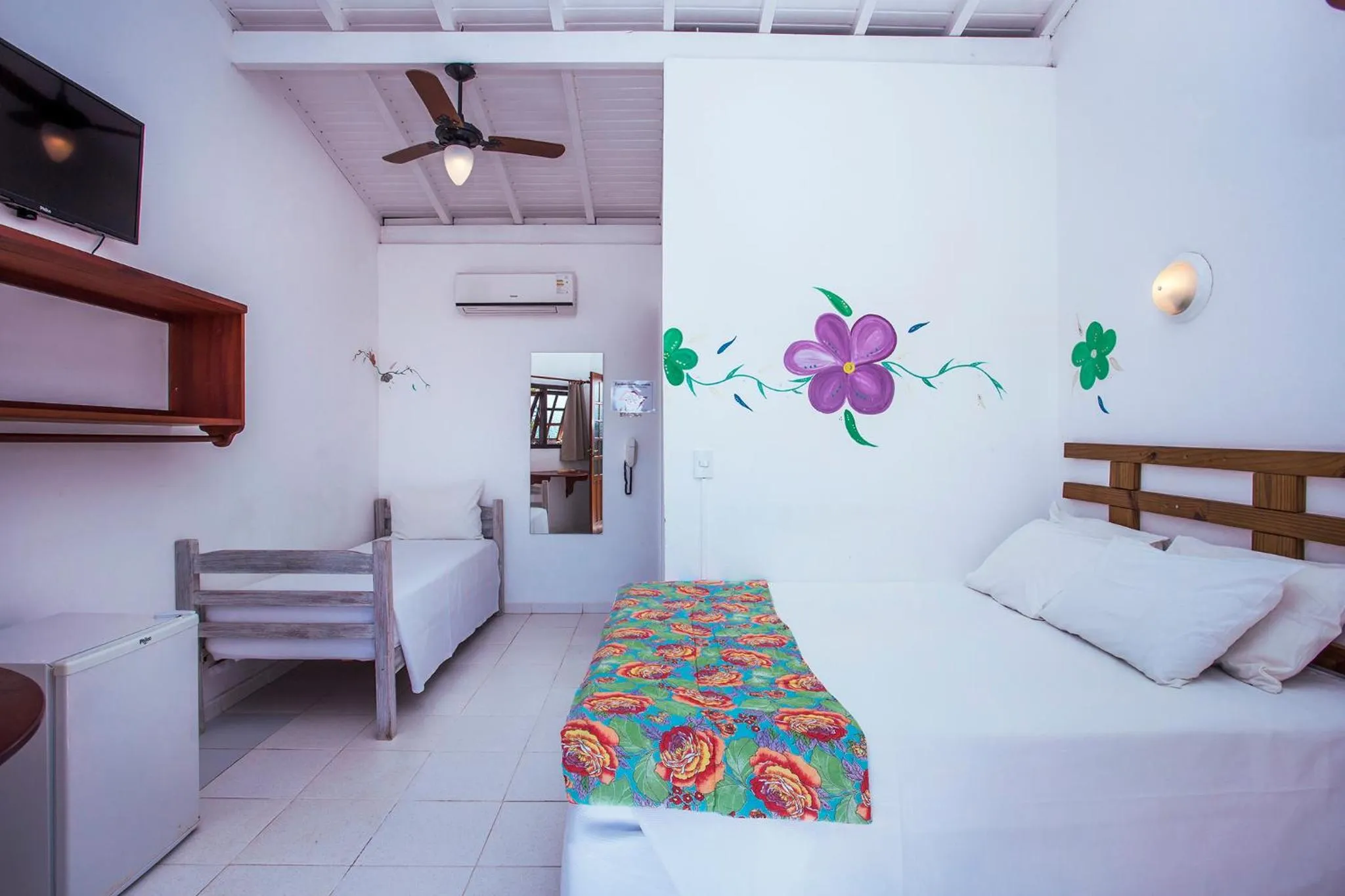 Bed in Pousada Refugio da Harmonia