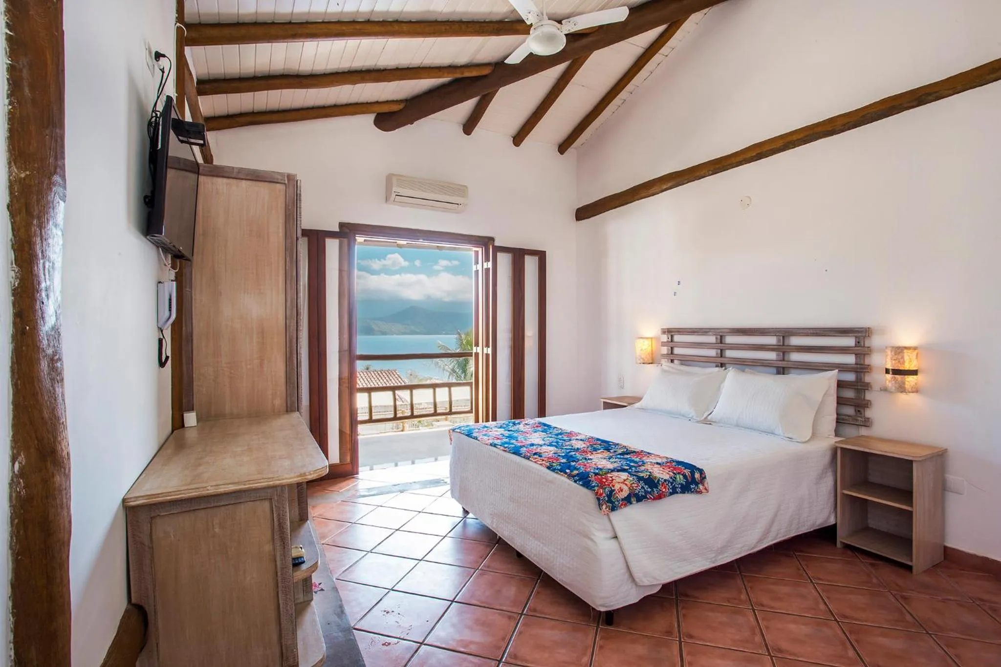 Bed in Pousada Refugio da Harmonia