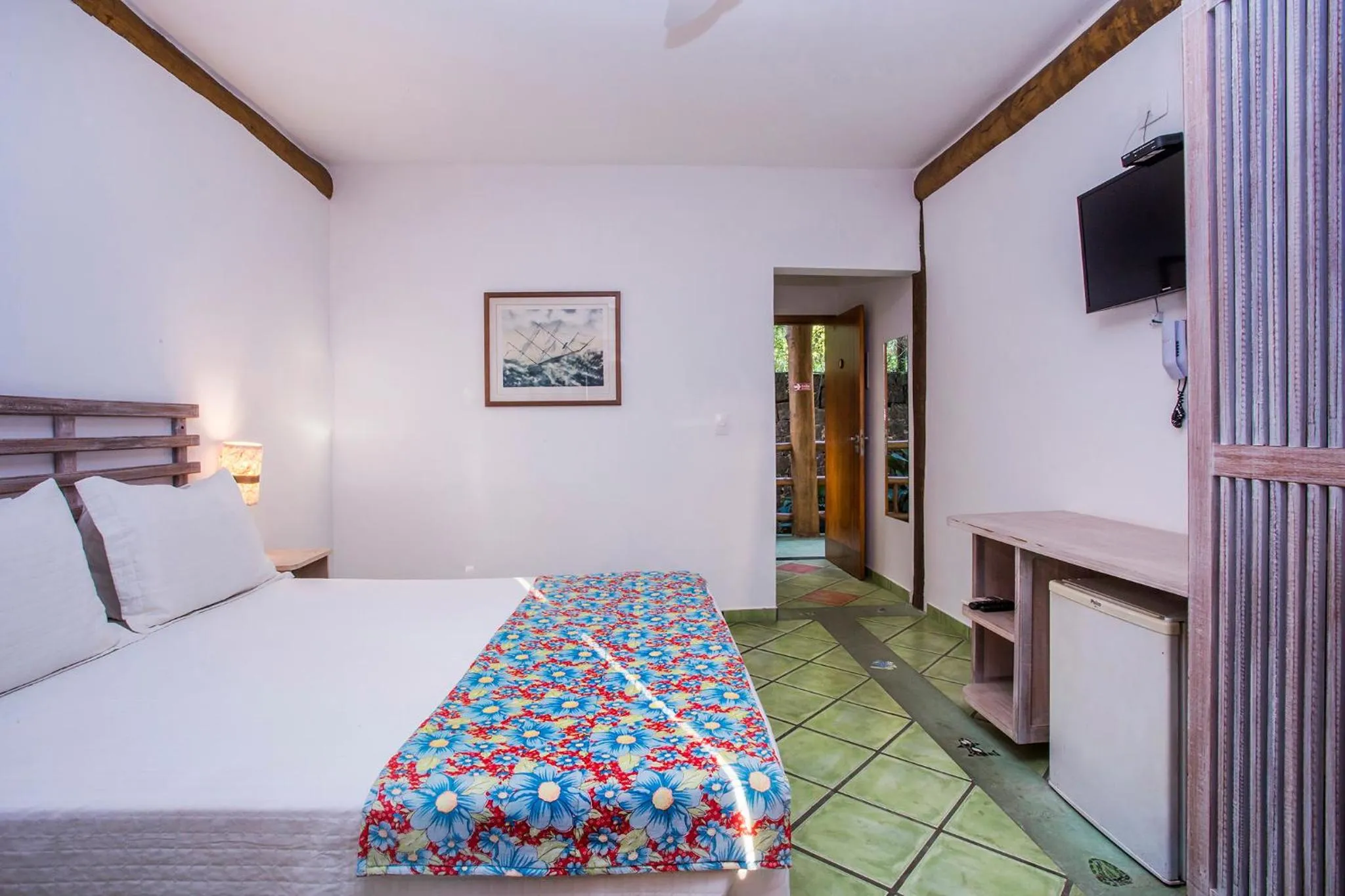 Bed in Pousada Refugio da Harmonia