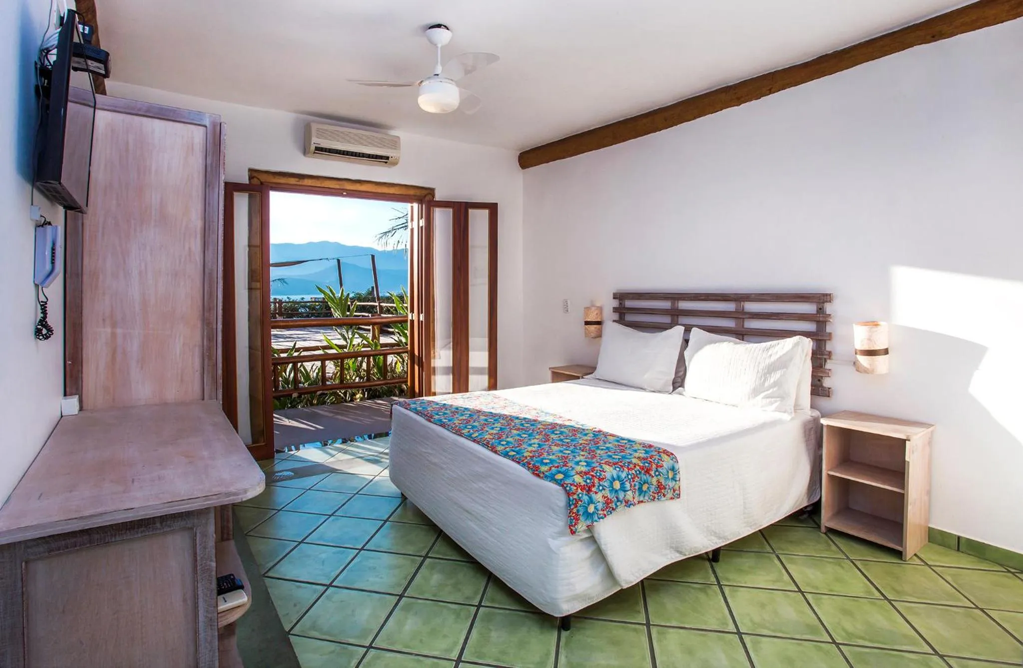 Bed in Pousada Refugio da Harmonia