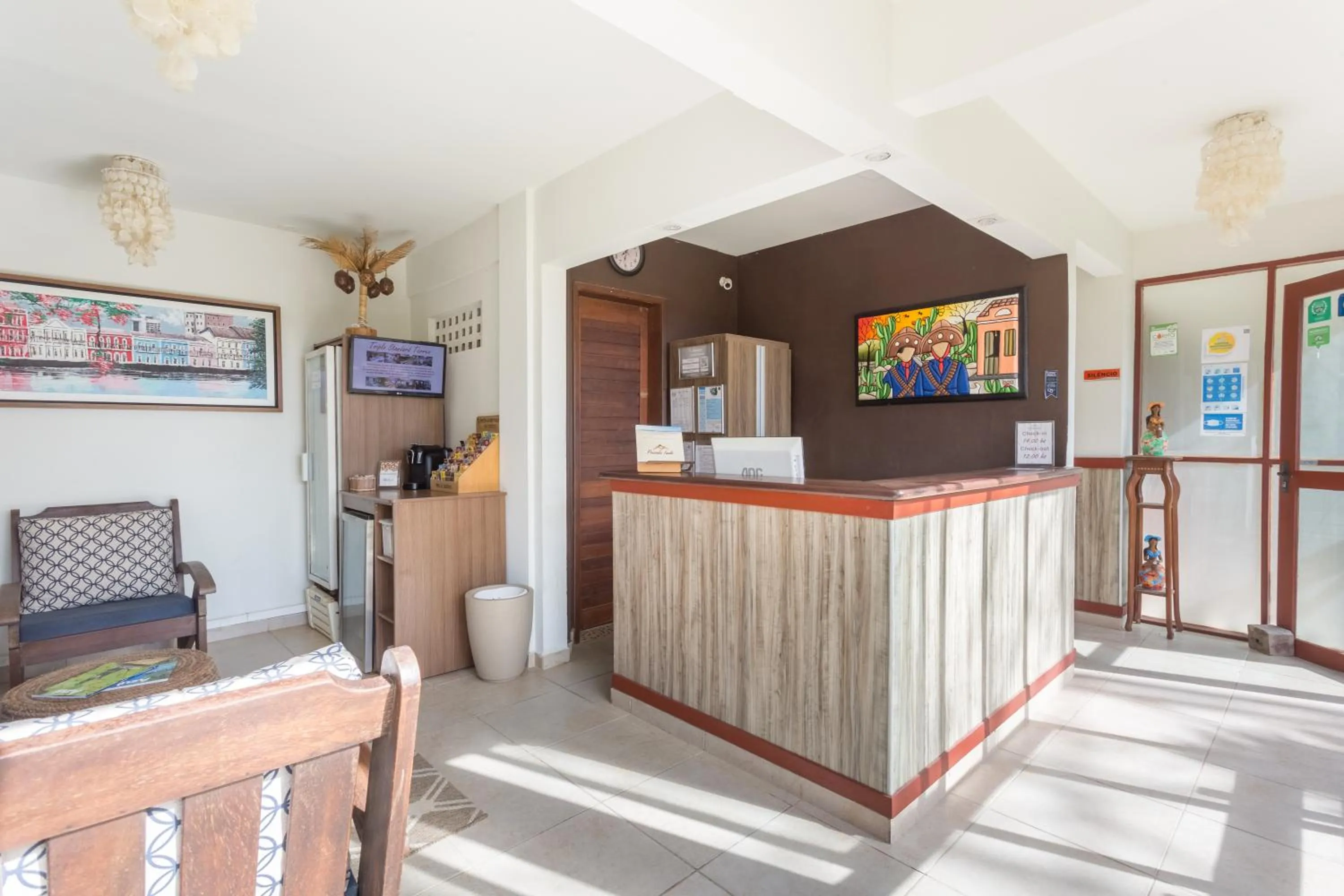 Lobby or reception in Pousada Iandê