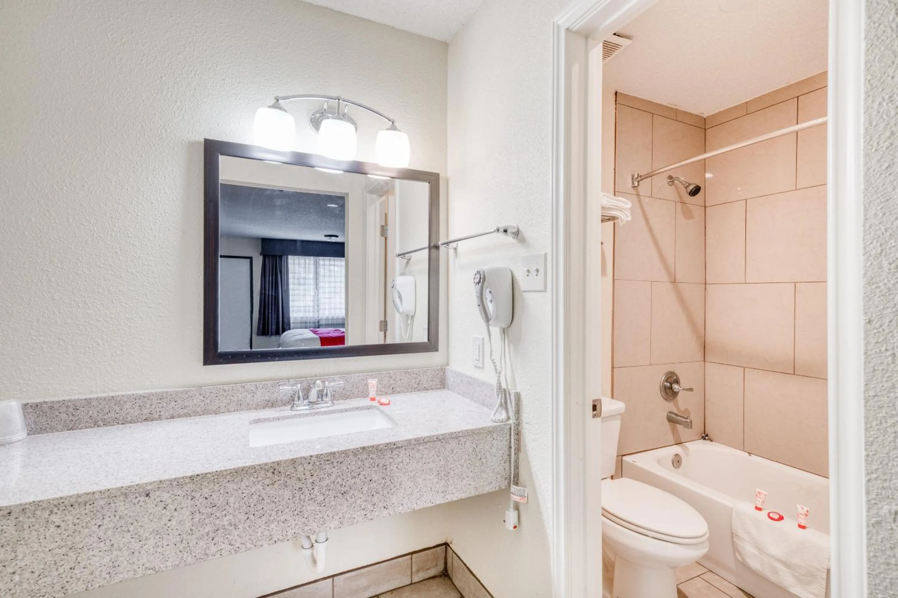 Bathroom in OYO Hotel Rosenberg TX I-69