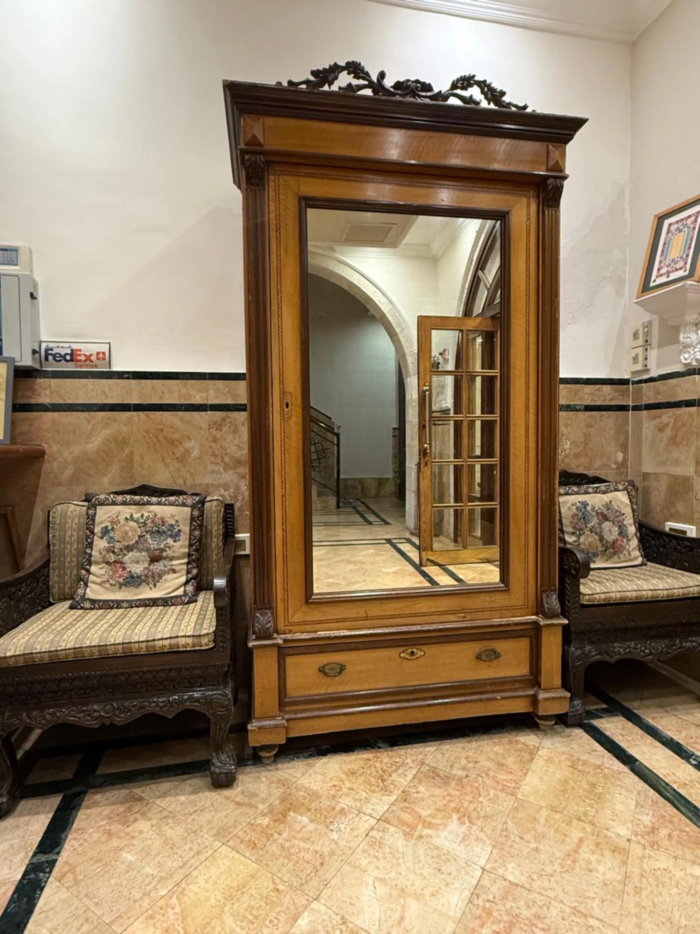 Seating area in Christmas Hotel - Jerusalem