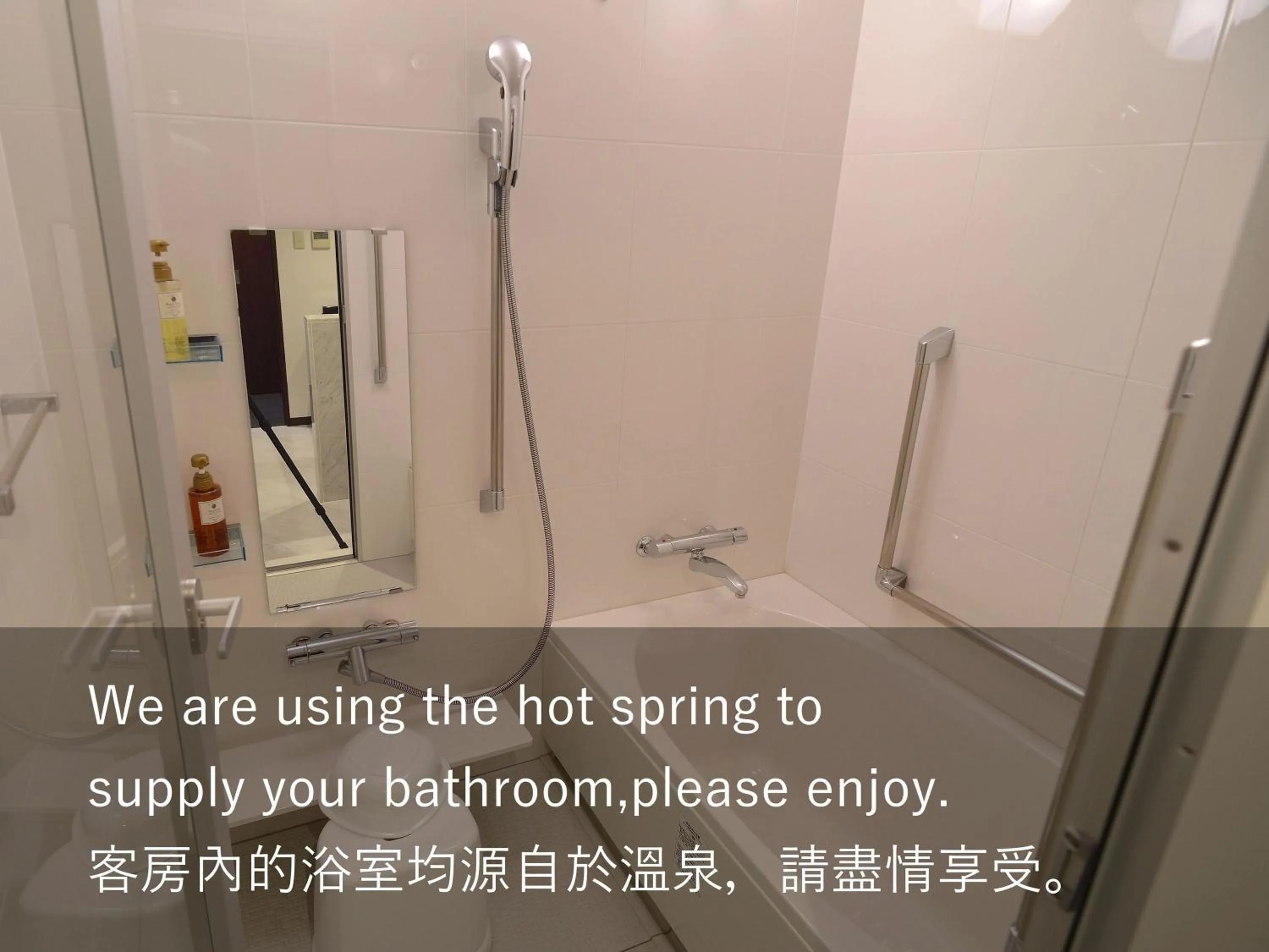 Bathroom in Natural Hot Spring Midosuji Hotel