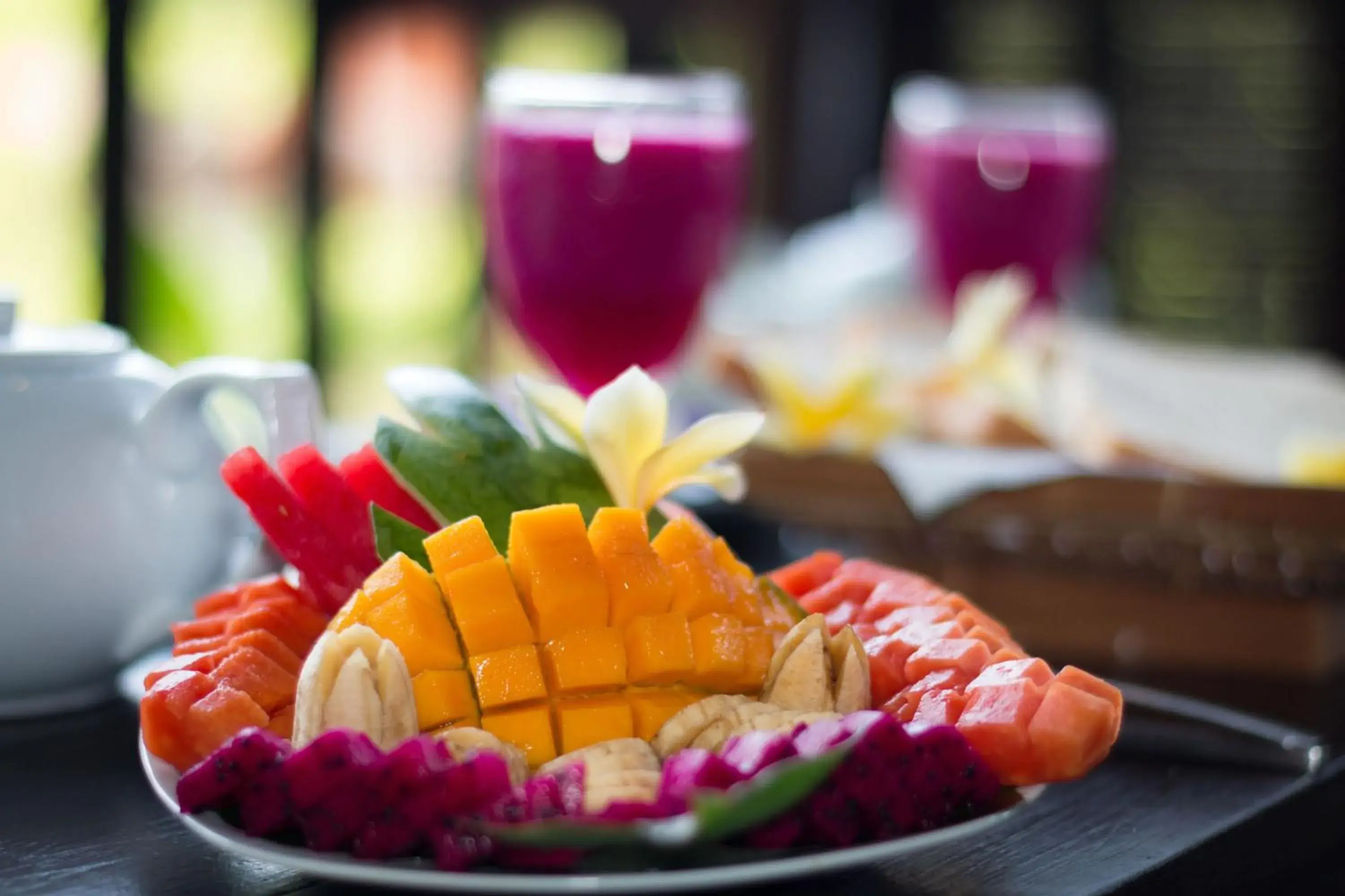 Continental breakfast in Tropical Bali Hotel Continental breakfast in Tropical Bali Hotel