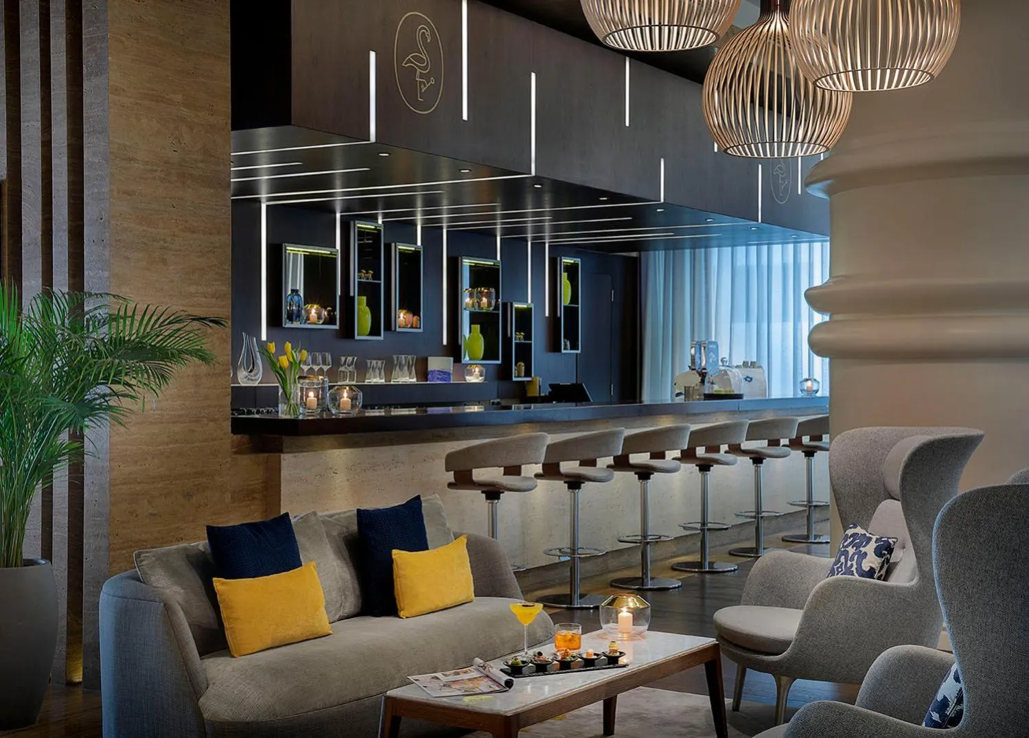 Lounge or bar in Nassima Tower Hotel Apartments
