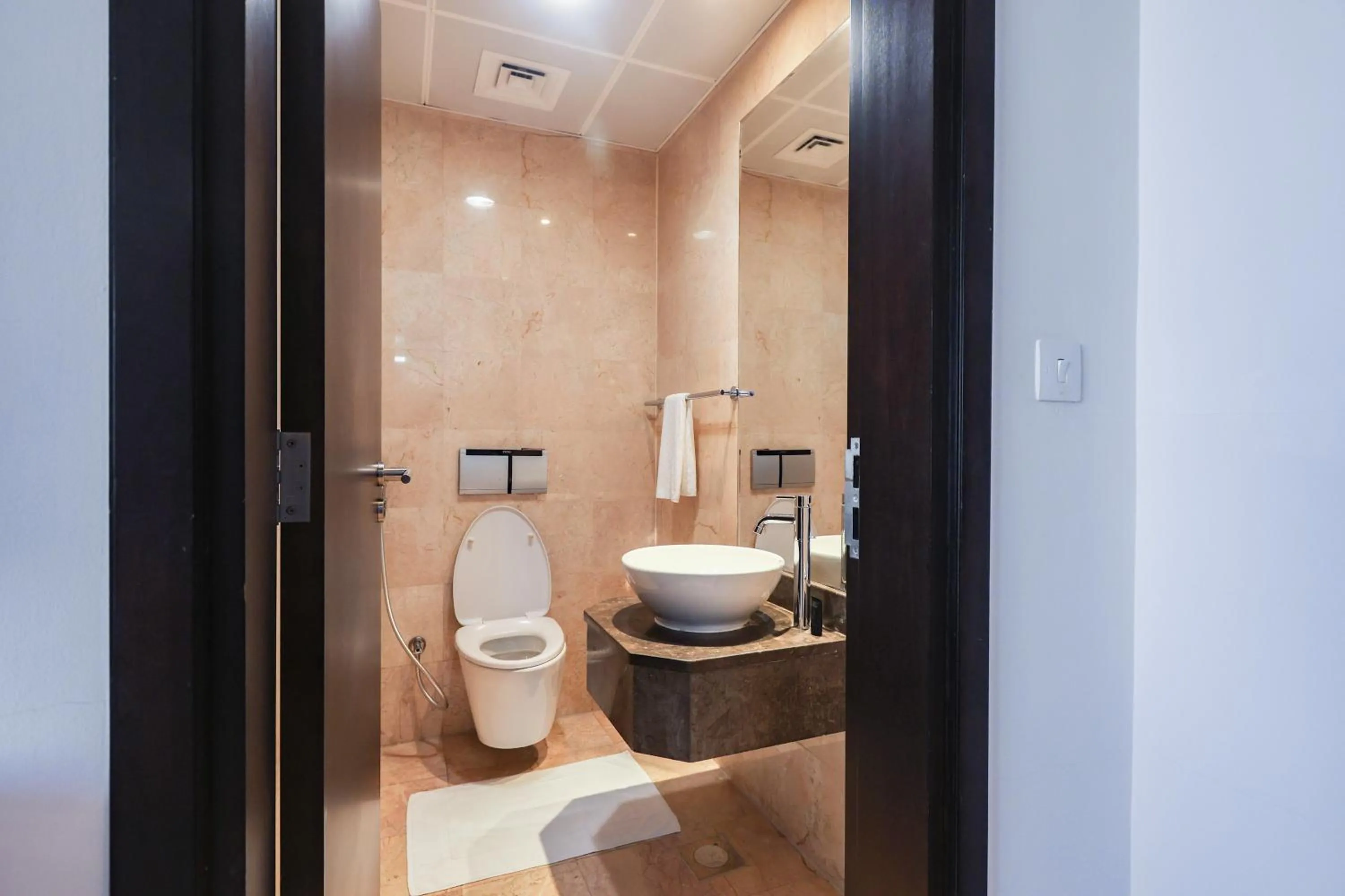 Toilet in Nassima Tower Hotel Apartments