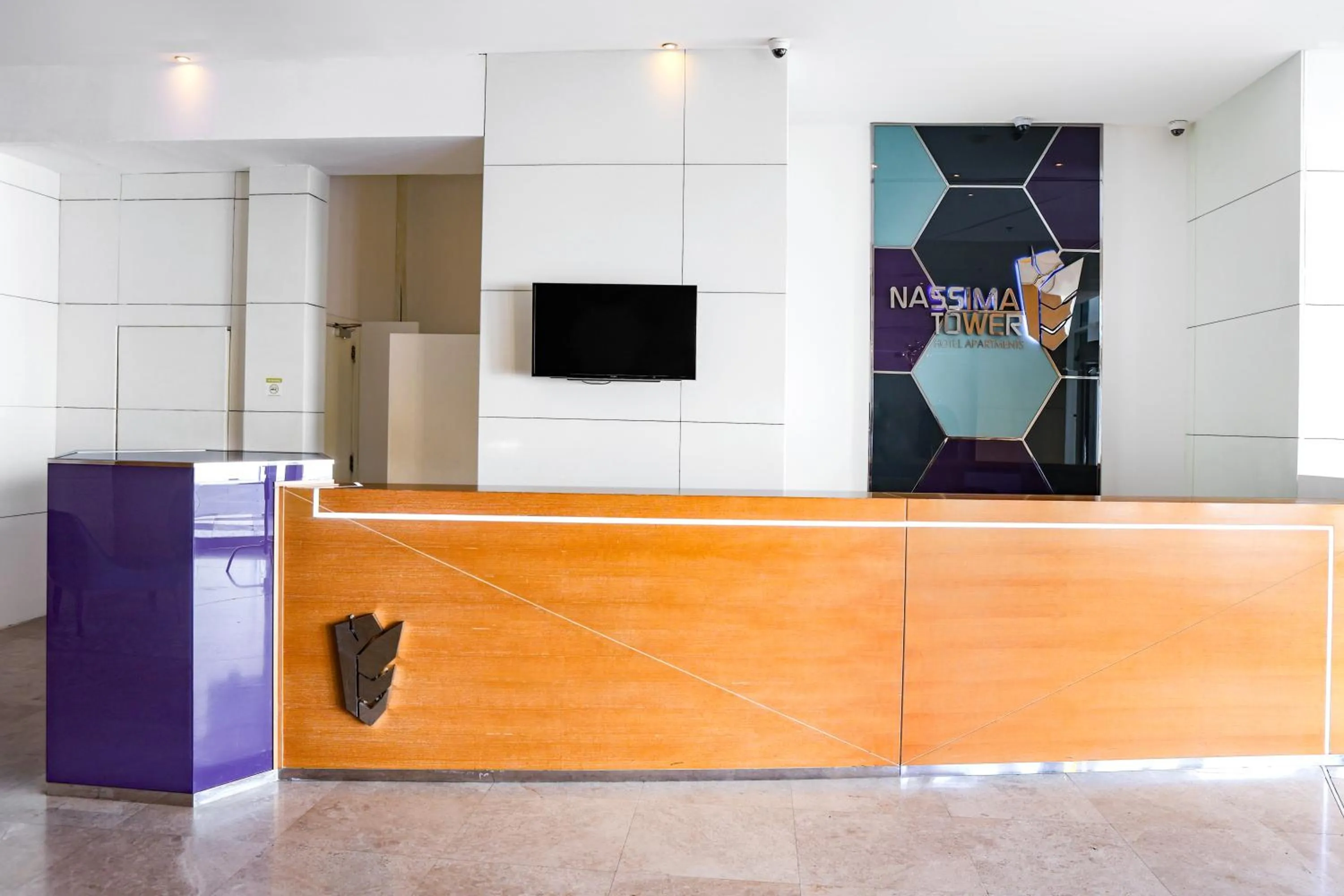 Lobby or reception in Nassima Tower Hotel Apartments