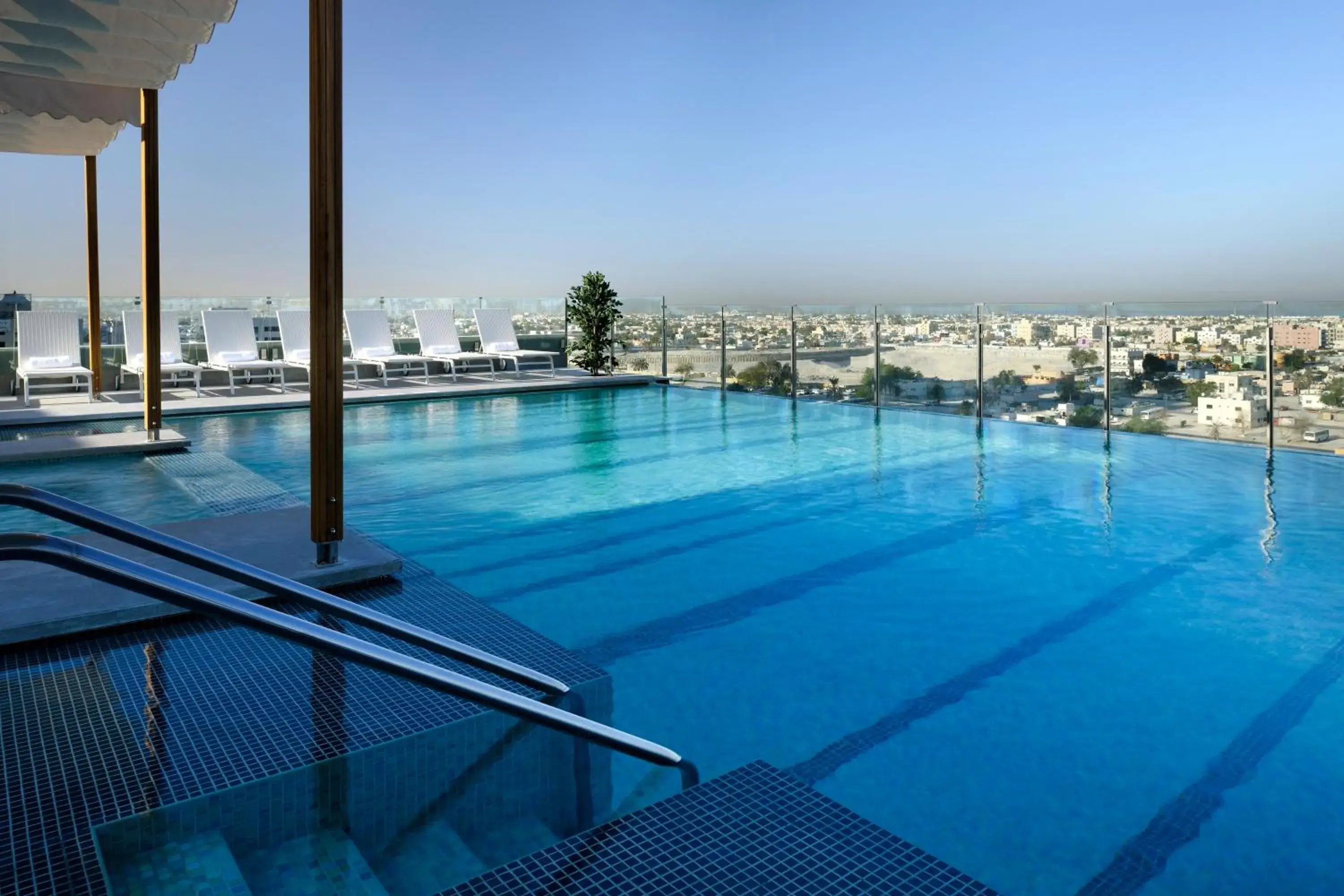 Swimming pool in Nassima Tower Hotel Apartments Swimming pool in Nassima Tower Hotel Apartments