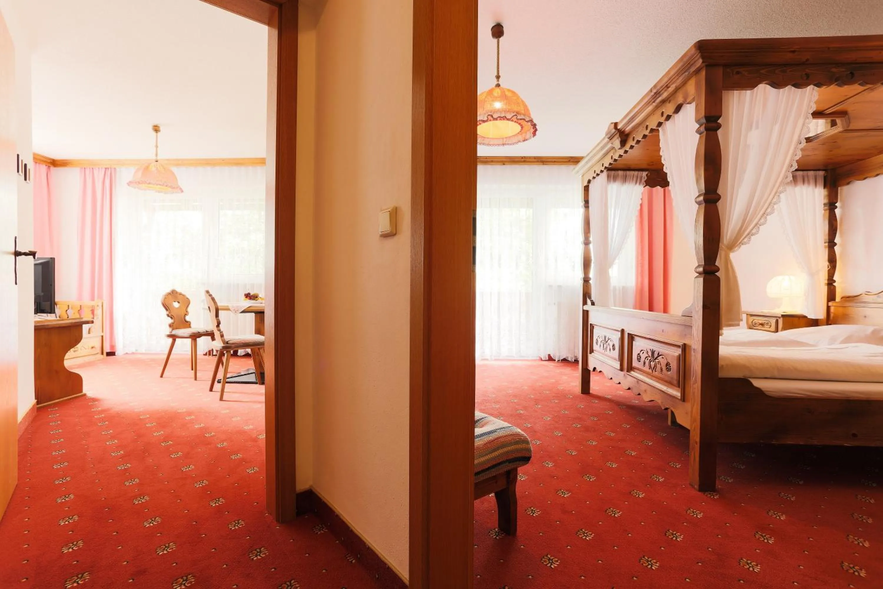 Area and facilities, Bed in Sattelbogener Hof