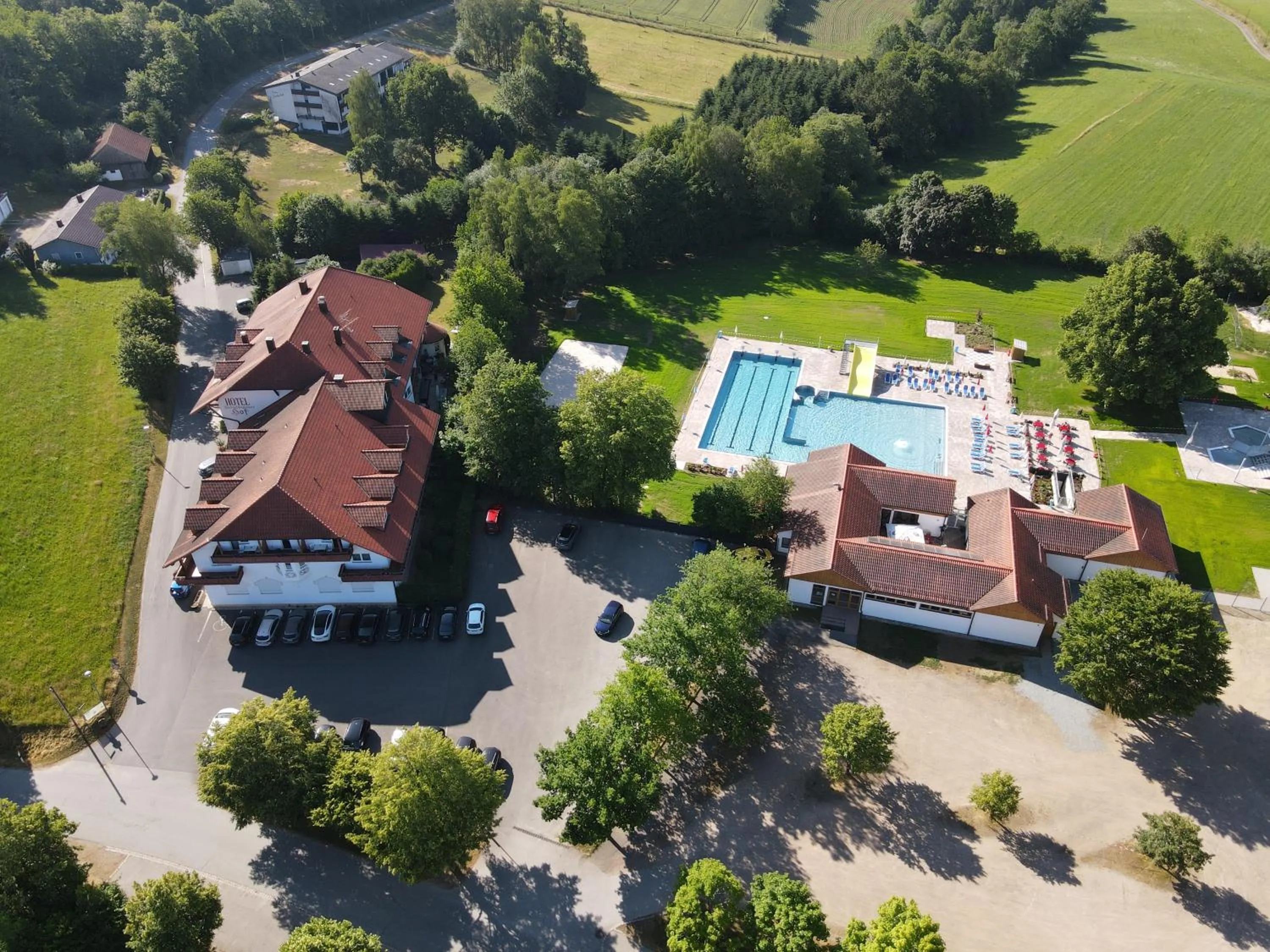 Bird's eye view in Sattelbogener Hof
