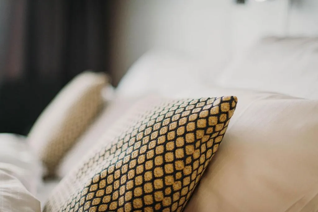 Bed in Vågslidtun Hotel