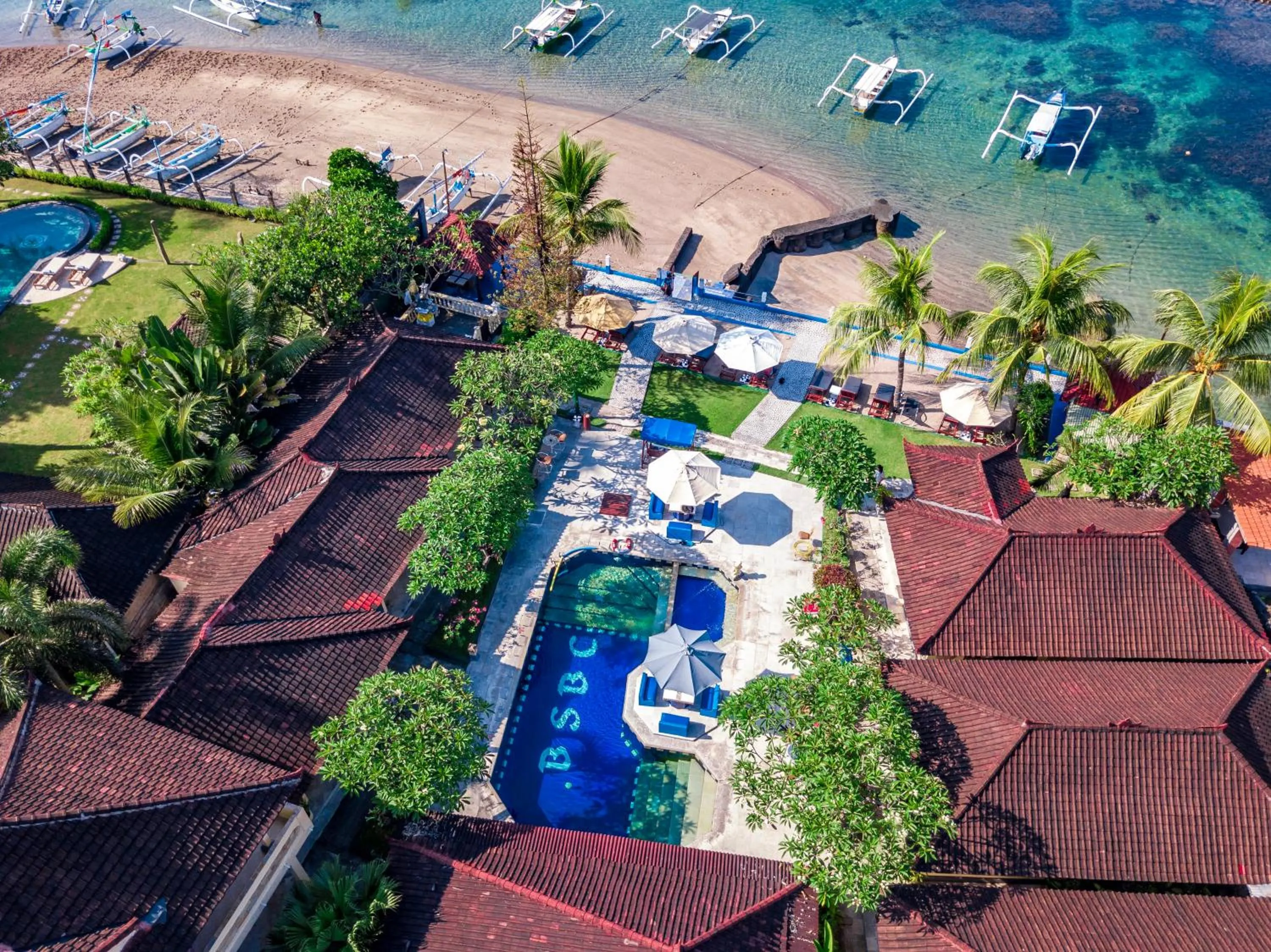 Bird's eye view in Bali Seascape Beach Club