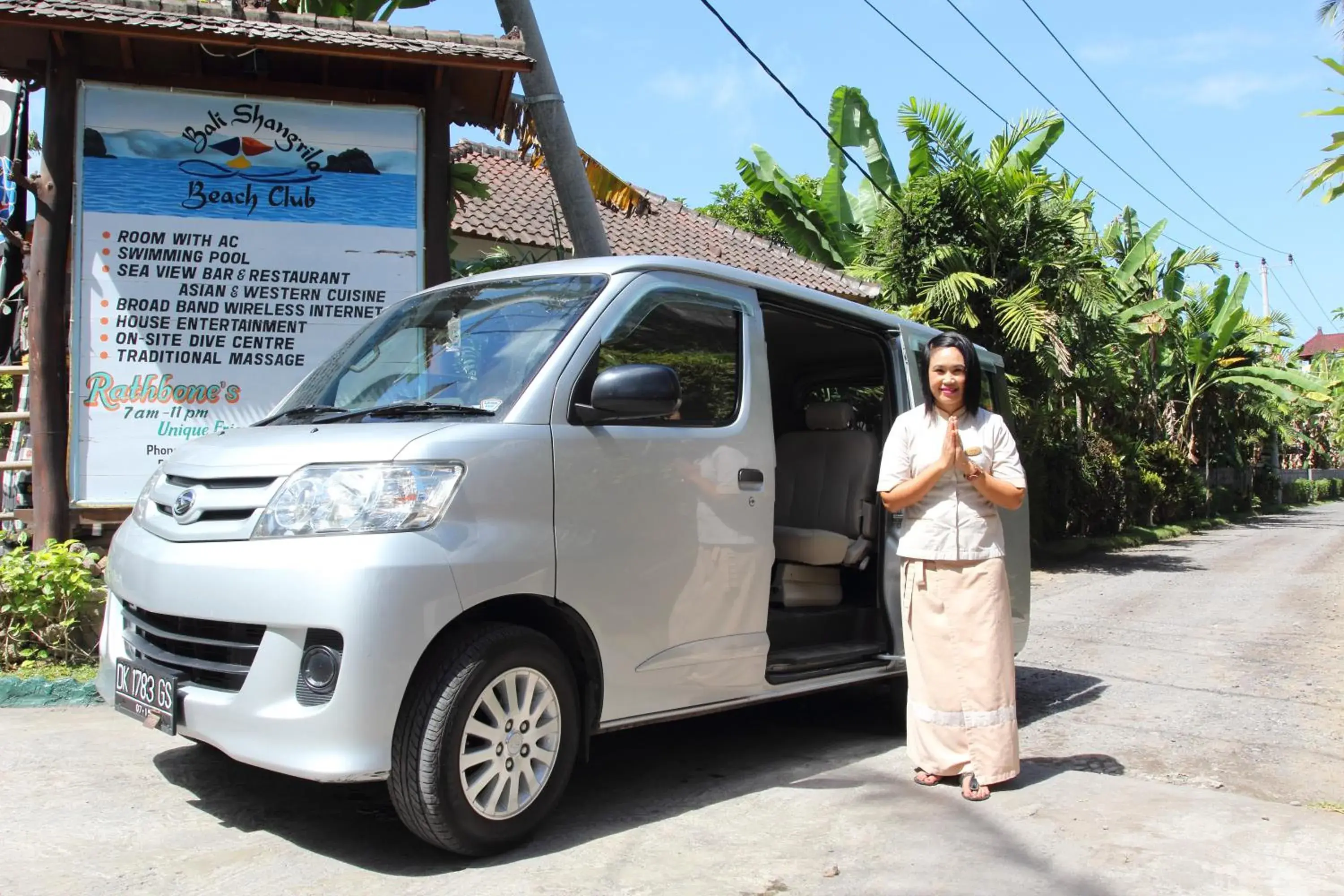 Facade/entrance in Bali Seascape Beach Club Facade/entrance in Bali Seascape Beach Club
