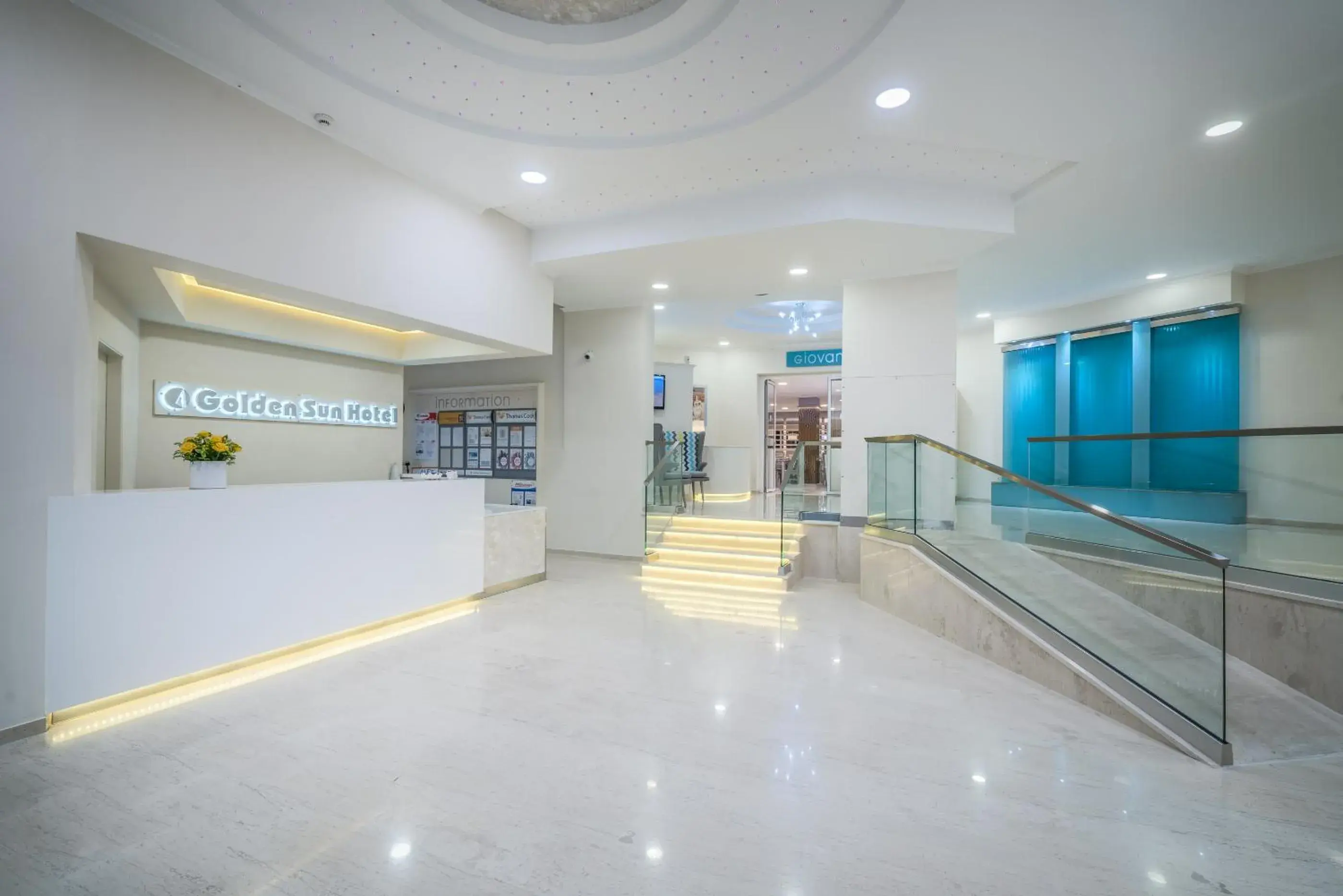 Lobby or reception in Golden Sun Hotel Lobby or reception in Golden Sun Hotel
