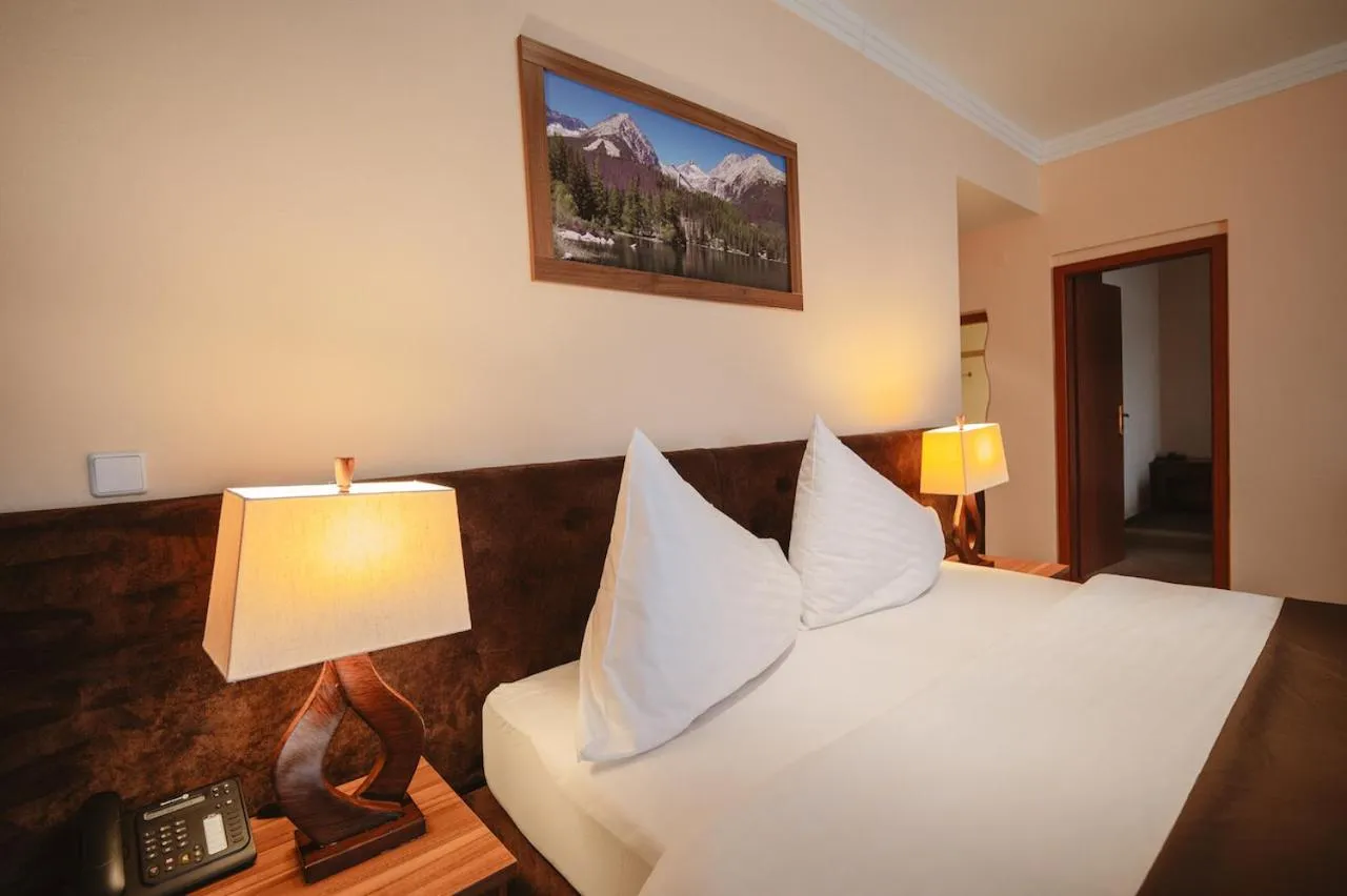 Bed in Hotel Solisko