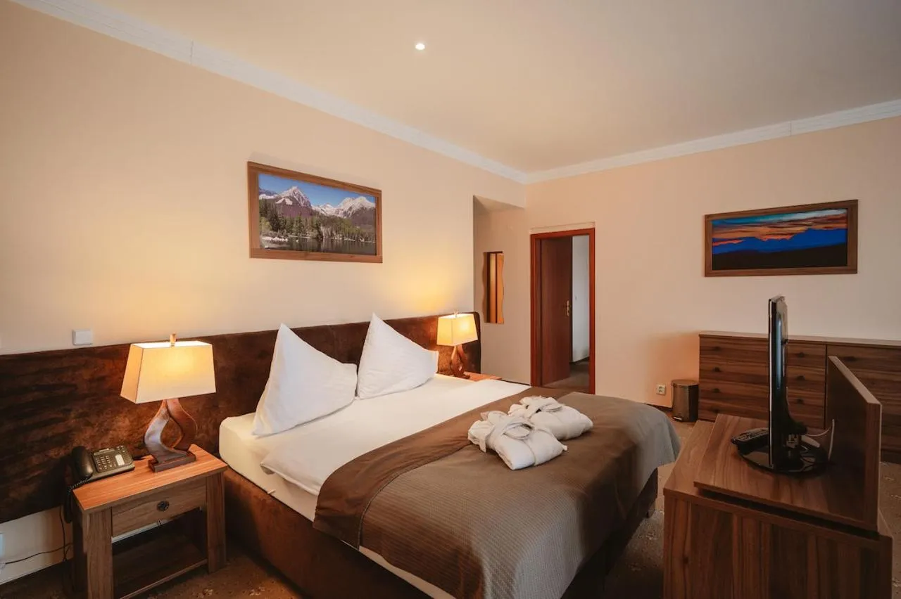 Bed in Hotel Solisko