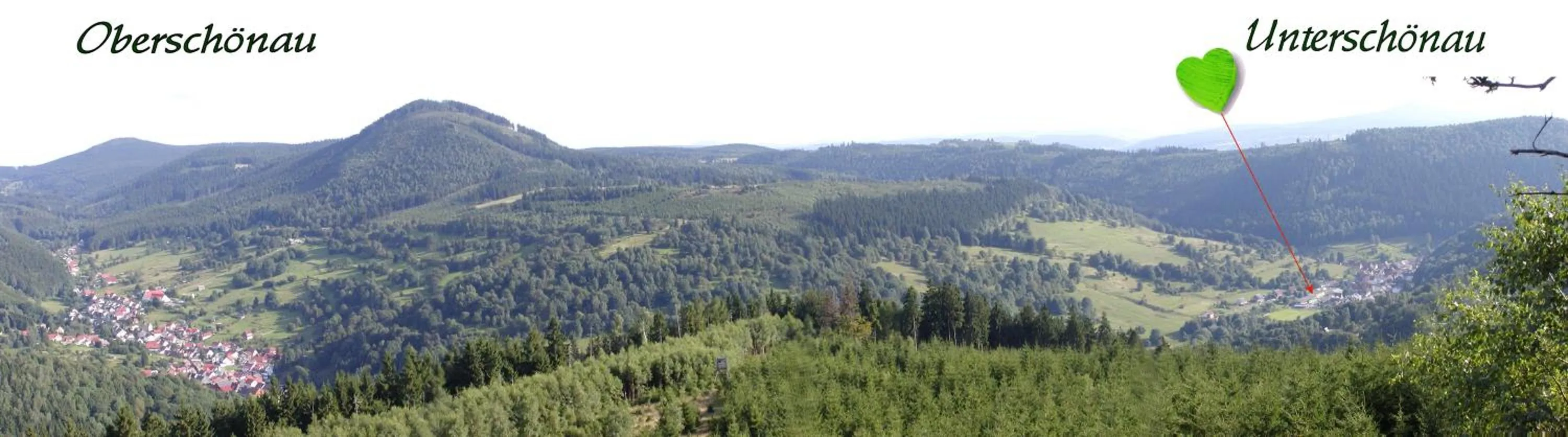 Natural landscape in Gasthaus&Pension "Grünes Herz"