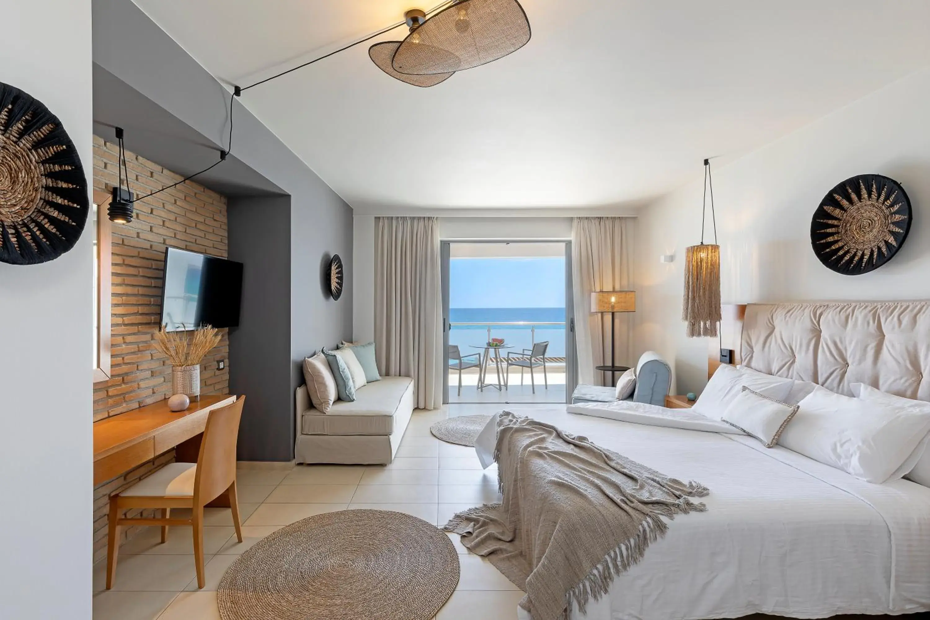 Superior Double or Twin Room with Sea View in Anastasia Hotel & Suites Mediterranean Comfort Superior Double or Twin Room with Sea View in Anastasia Hotel & Suites Mediterranean Comfort