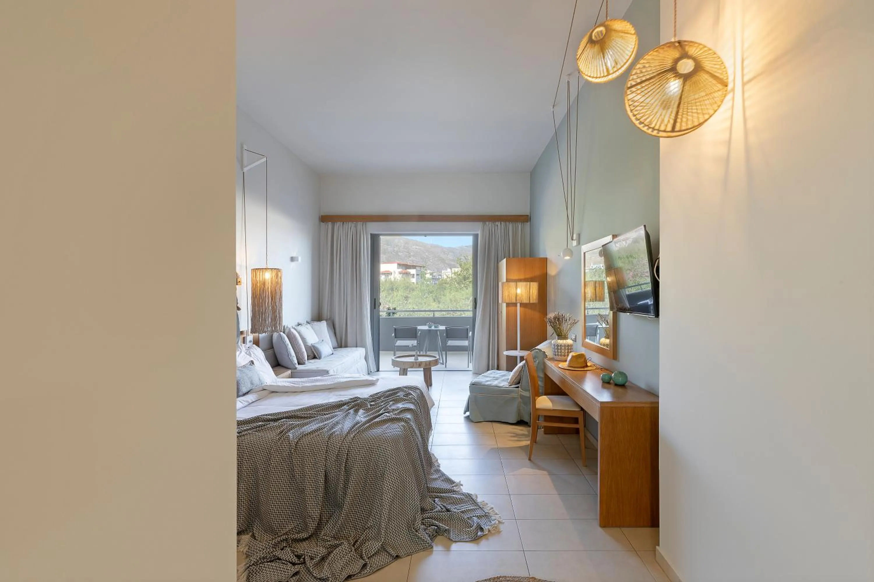 Bedroom, Bed in Anastasia Hotel & Suites Mediterranean Comfort