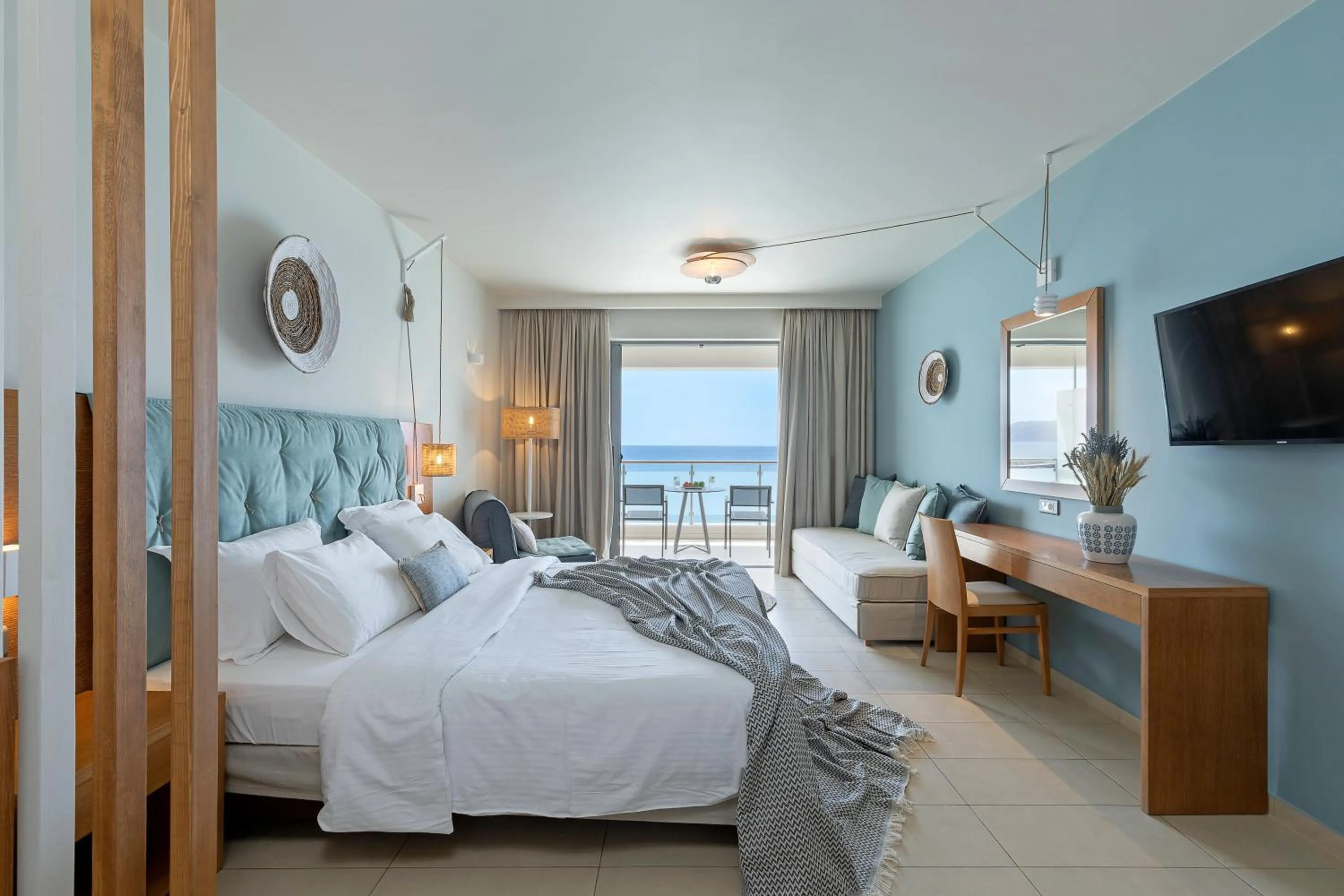 Bedroom, Bed in Anastasia Hotel & Suites Mediterranean Comfort