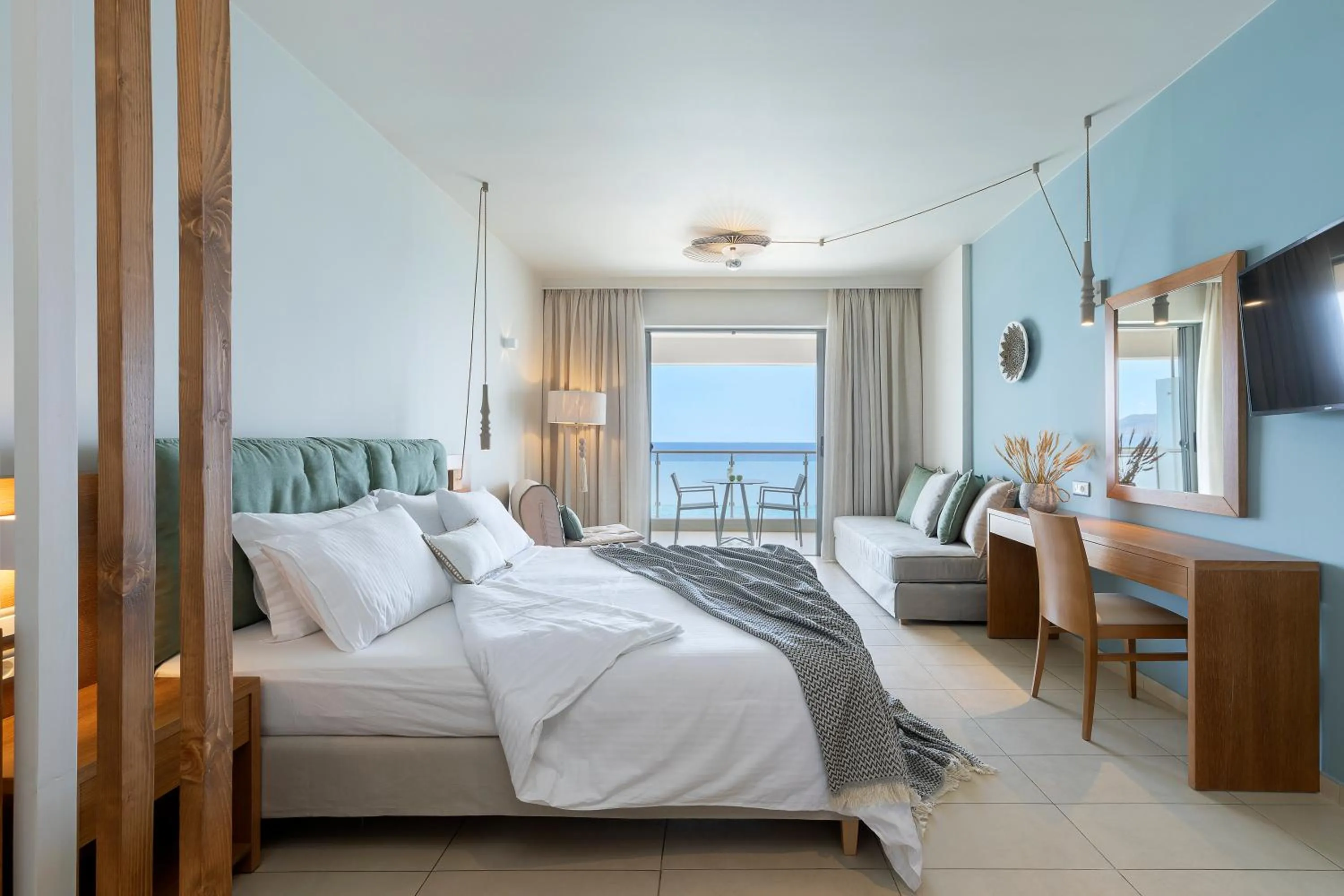 Bedroom, Bed in Anastasia Hotel & Suites Mediterranean Comfort