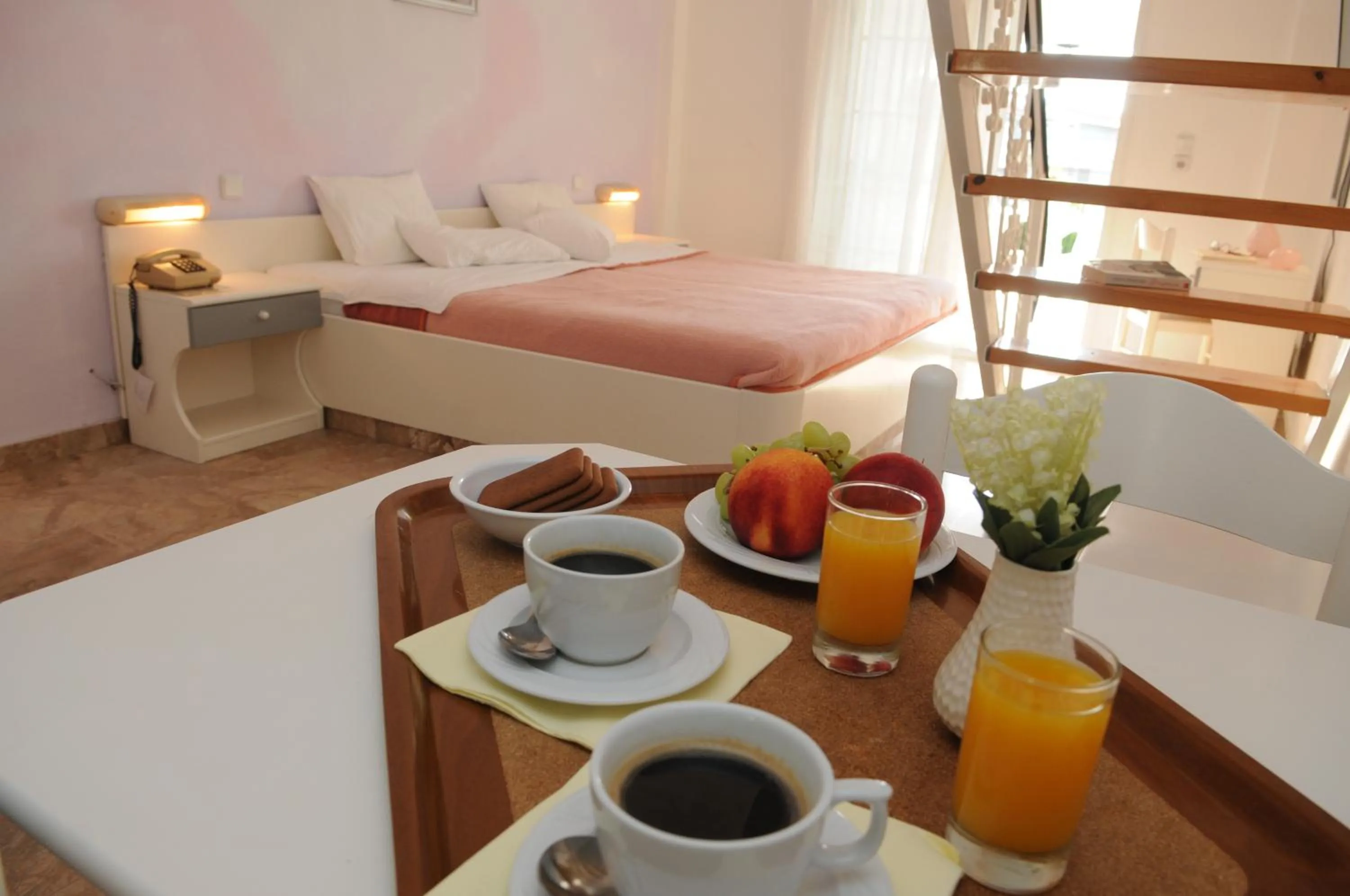 Drinks, Bed in Pegasus Hotel