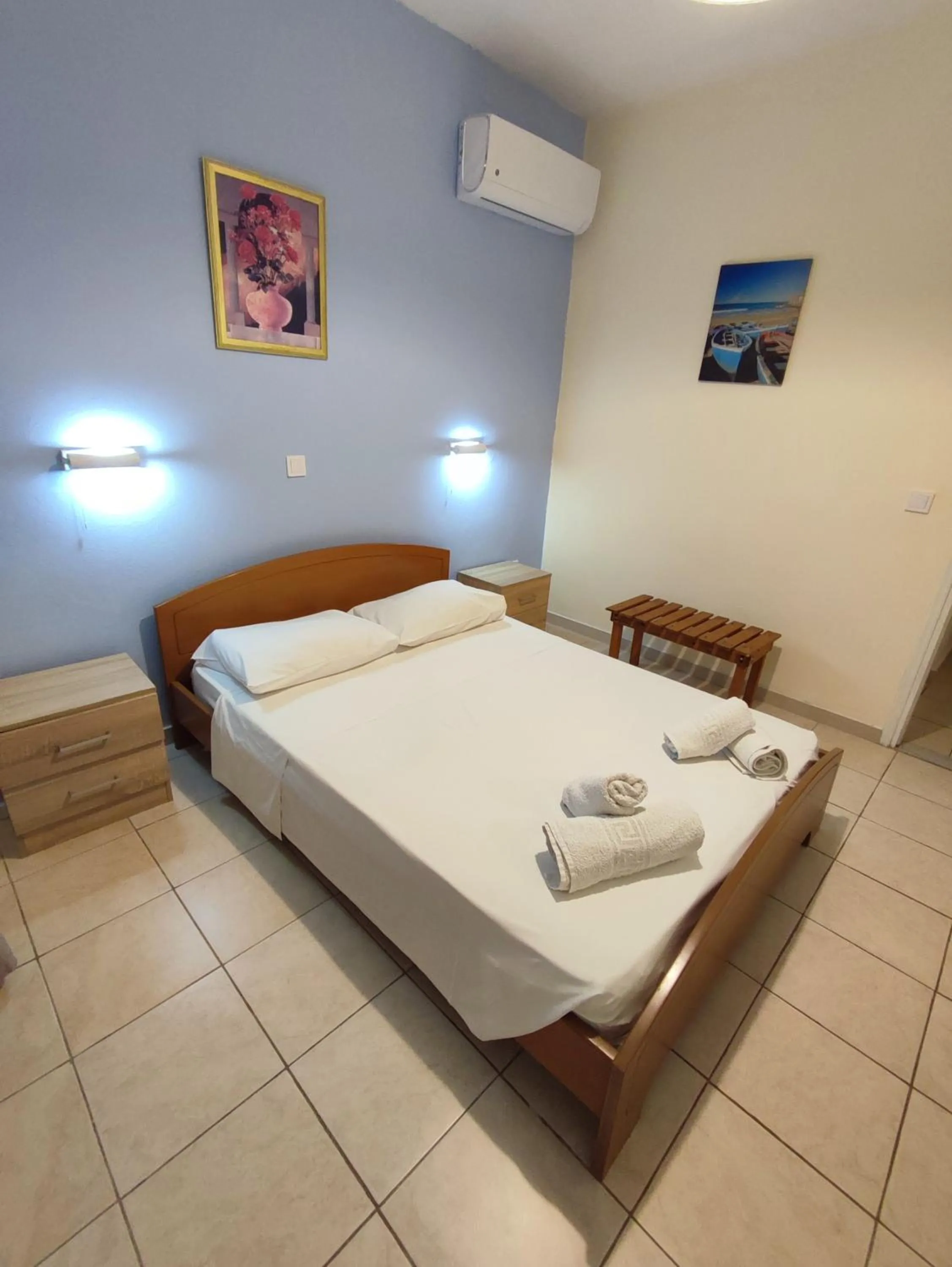 Bedroom, Bed in Villa Avra