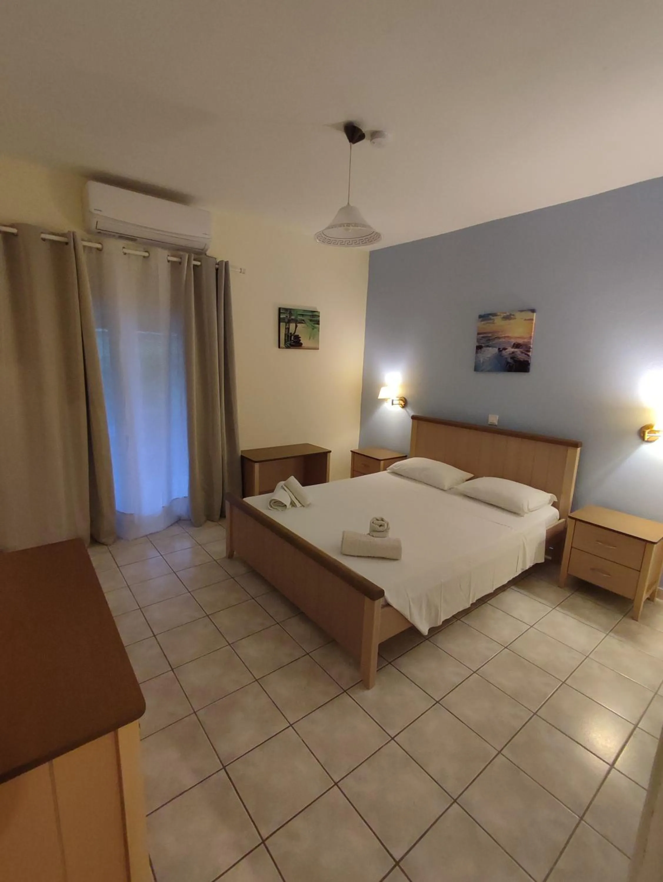 Bedroom, Bed in Villa Avra