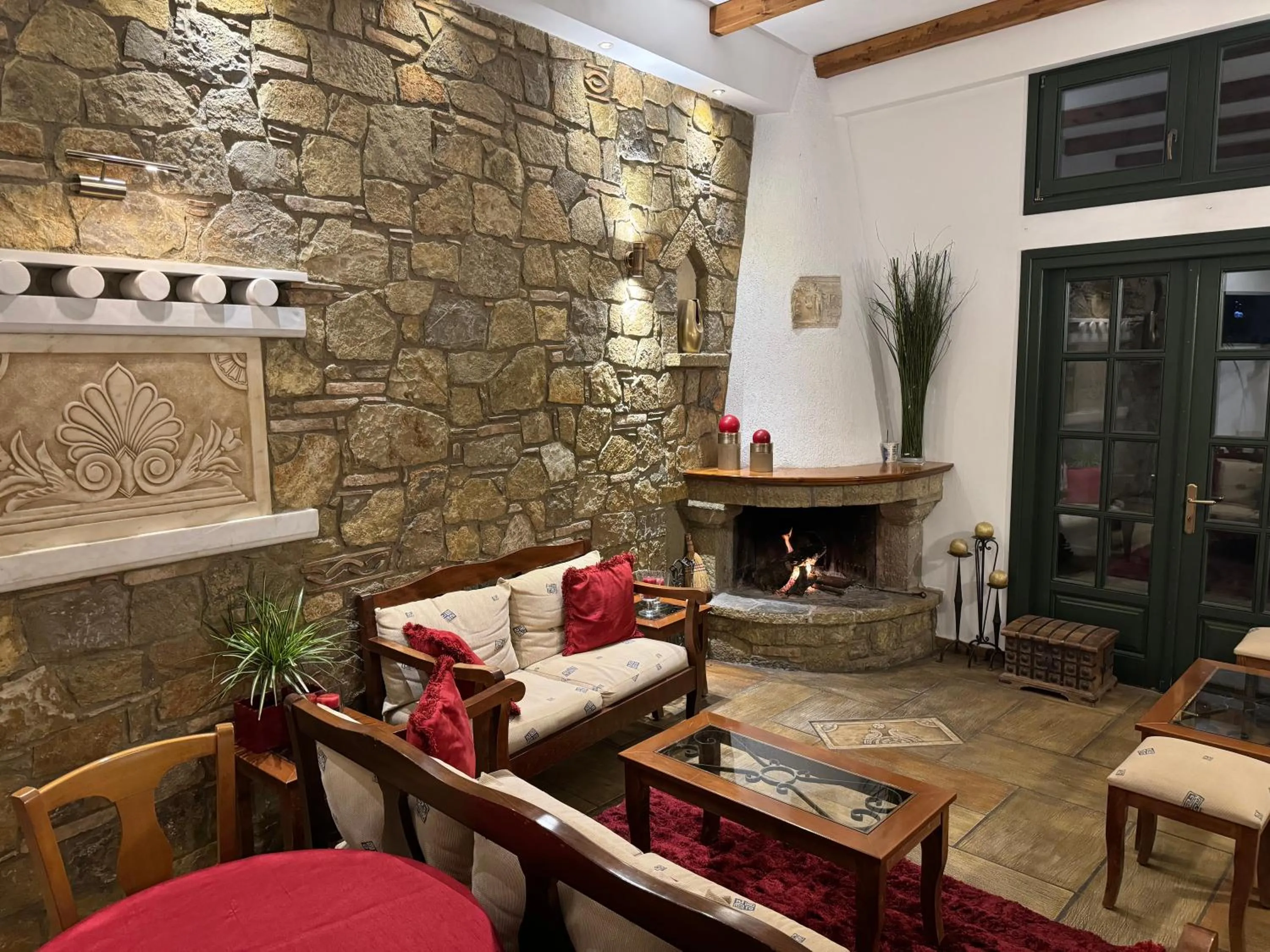 Seating area in Artemis Hotel