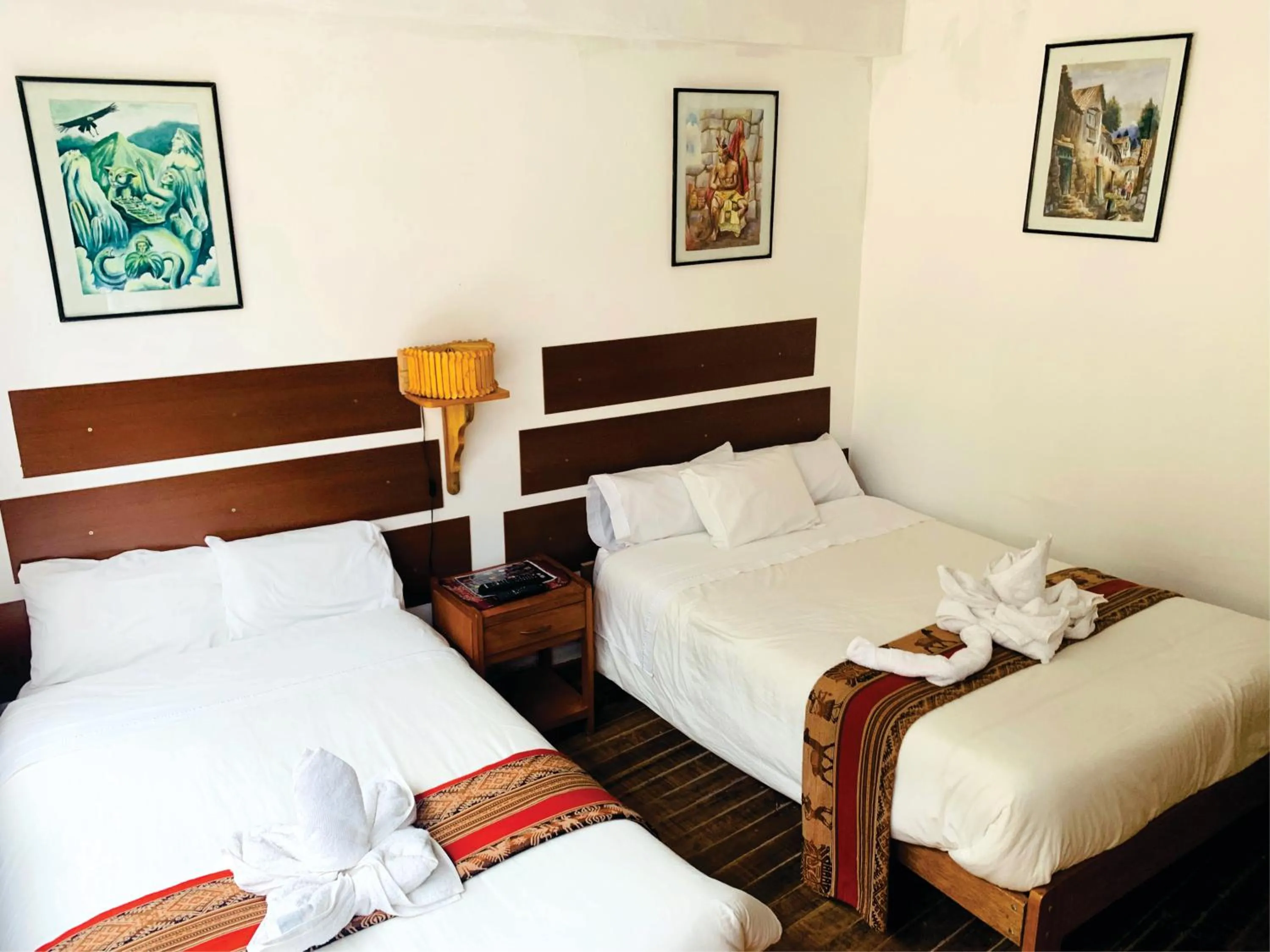 Bed in Inka Khawarina Tambo Lodge