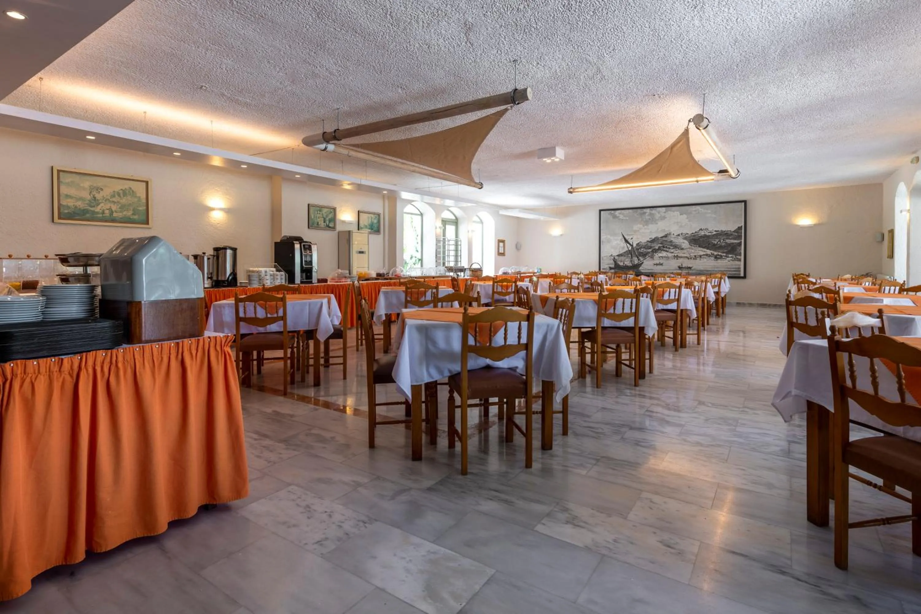 Dining area in Skala Hotel