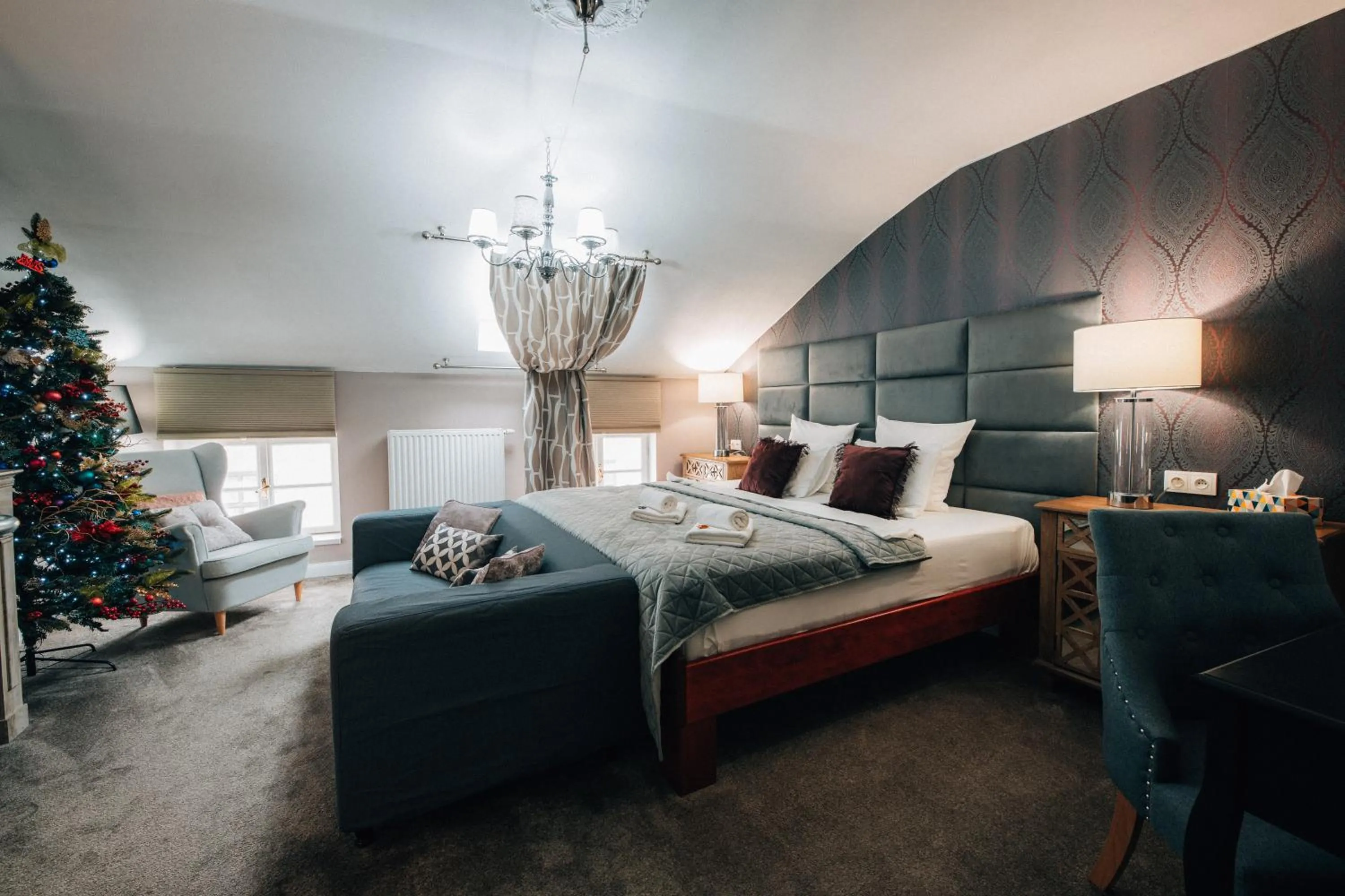 Bed in Hotel Telč
