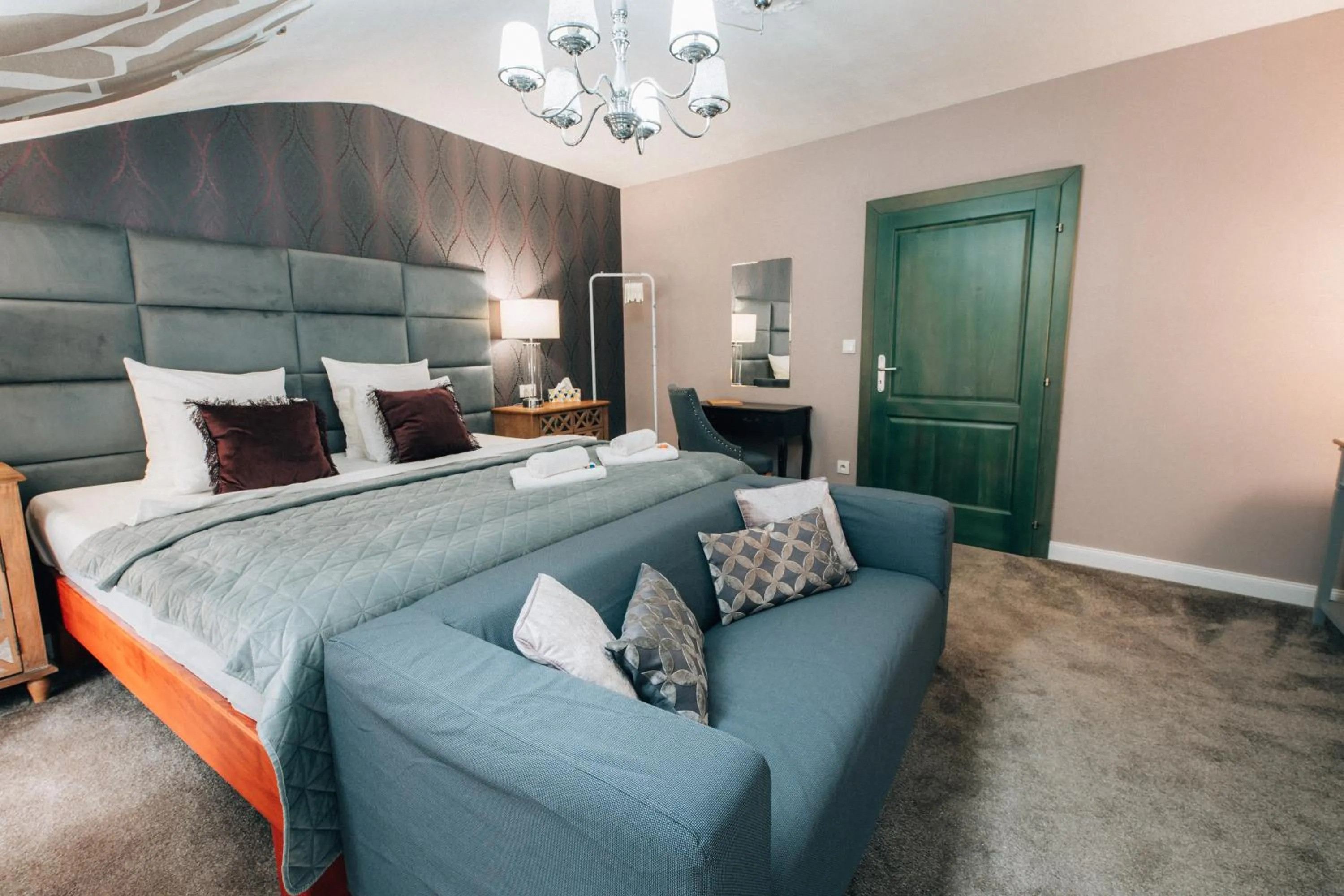 Bed in Hotel Telč
