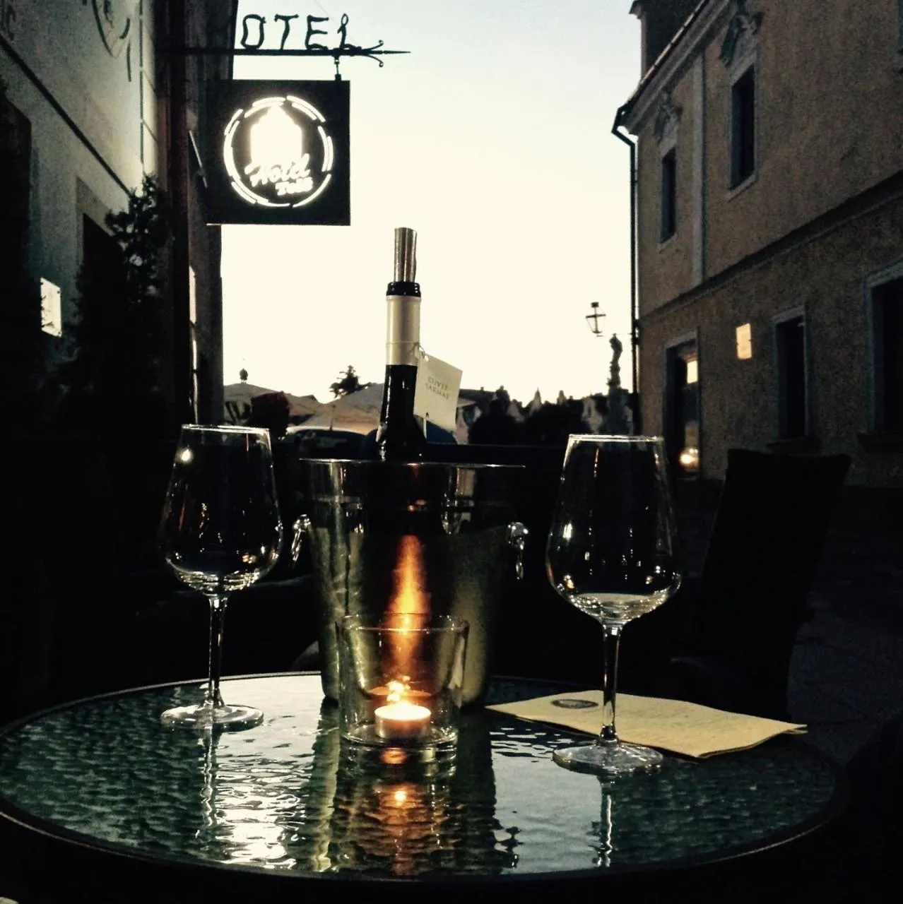 Alcoholic drinks in Hotel Telč