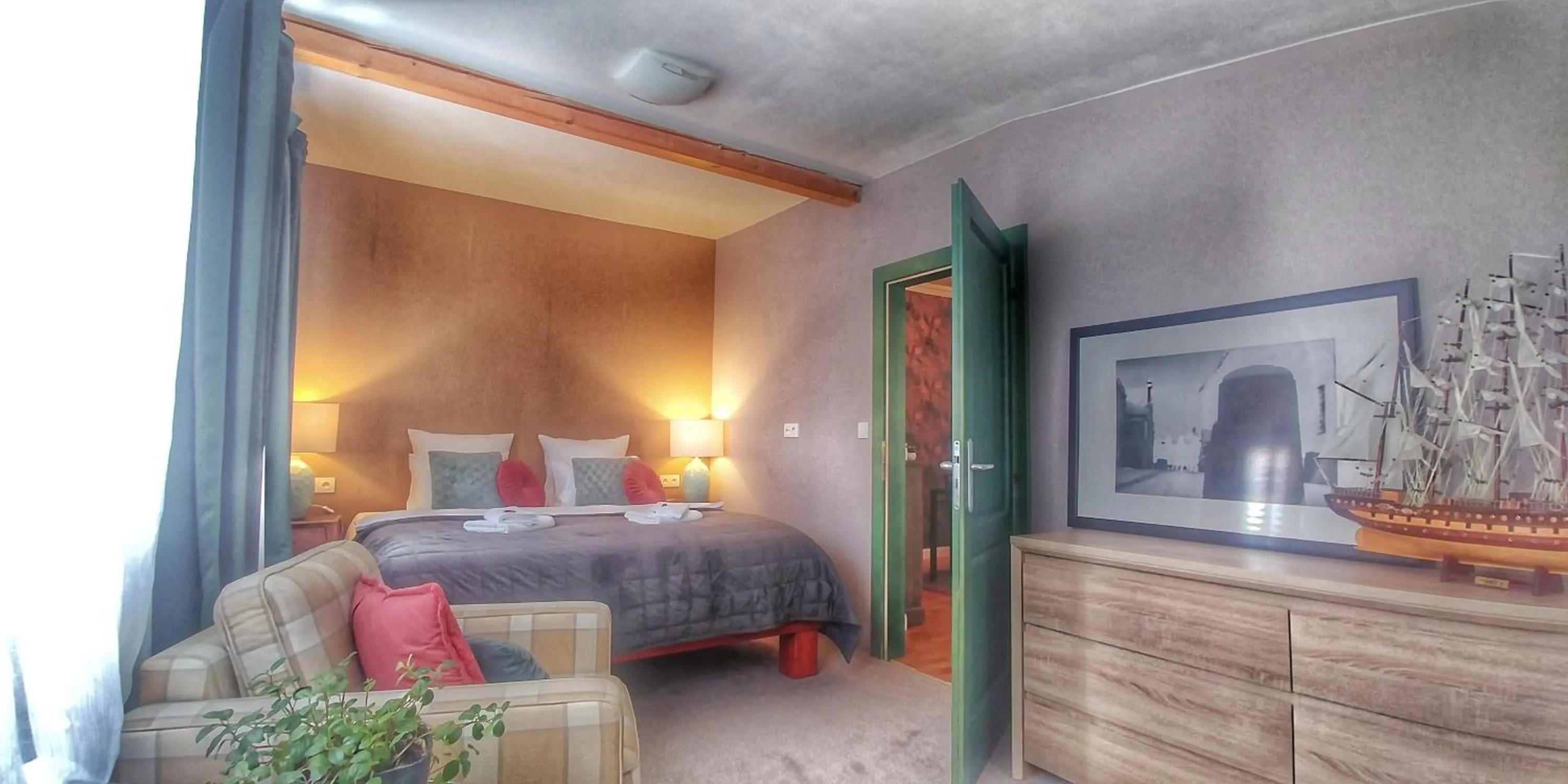 Bed in Hotel Telč