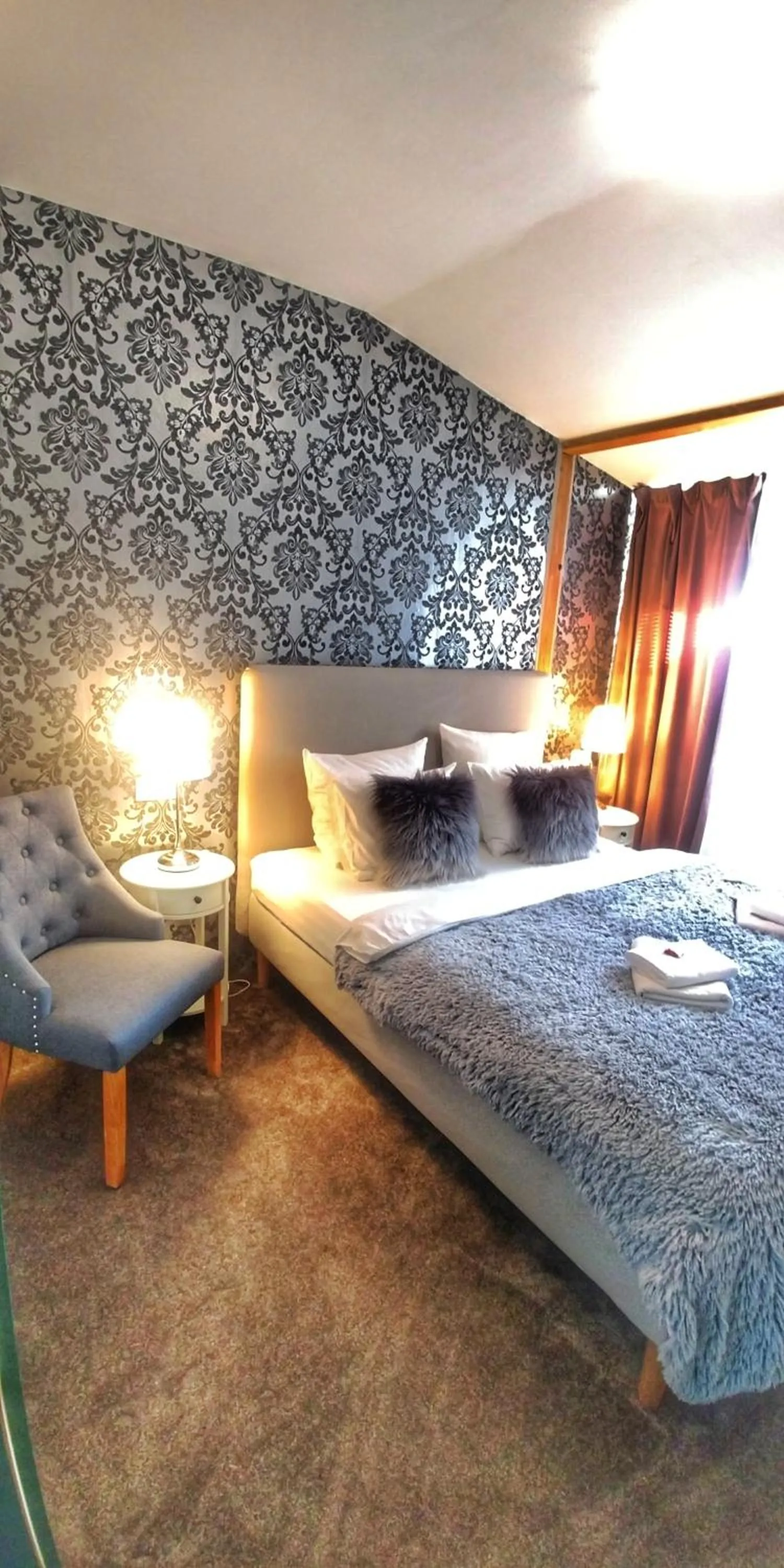 Bed in Hotel Telč