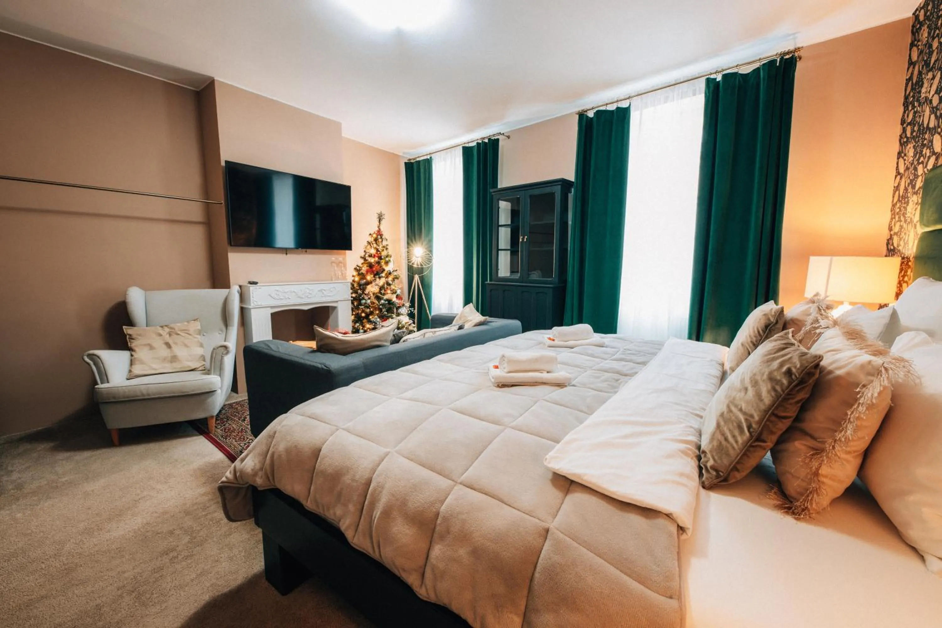 Bed in Hotel Telč