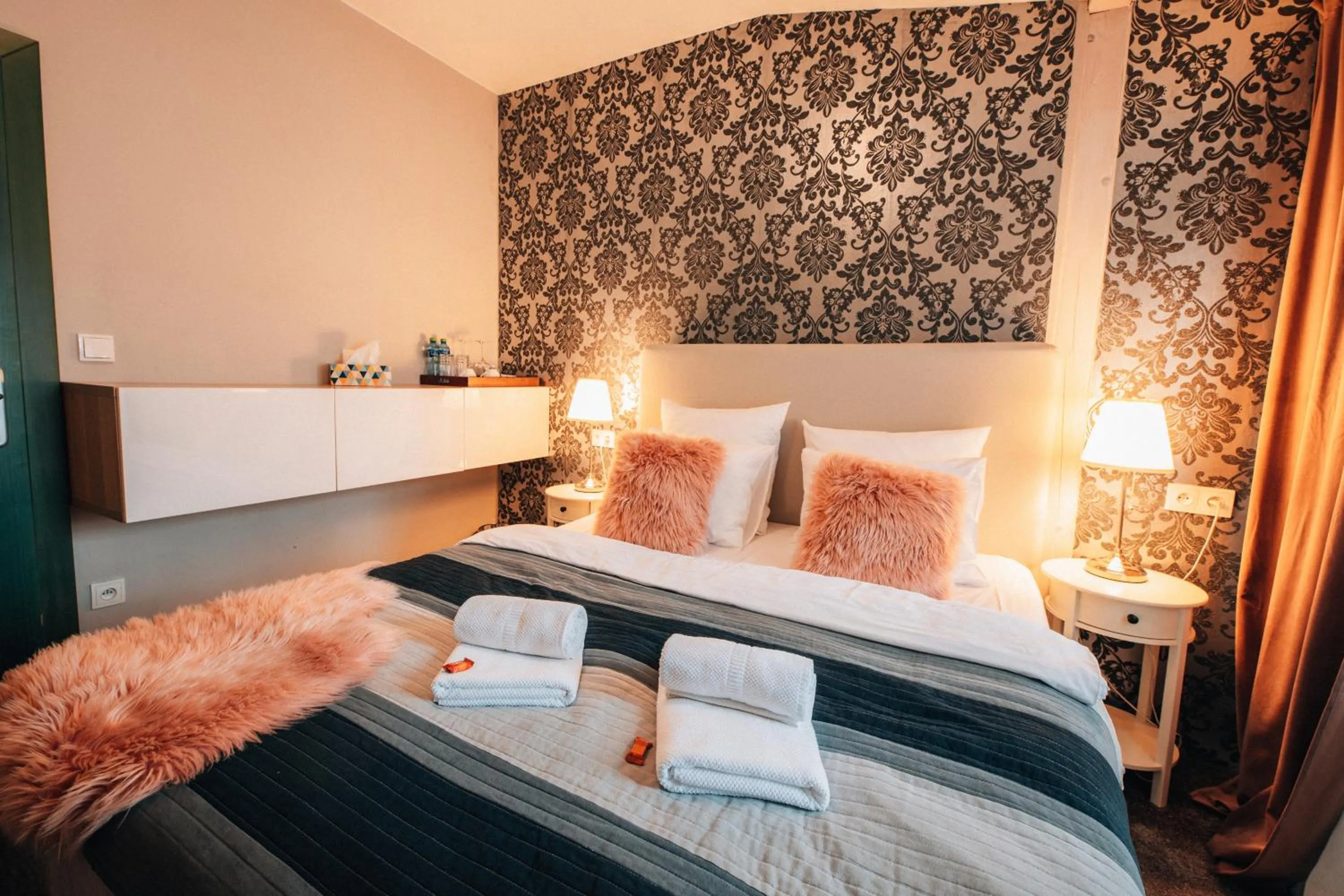 Bed in Hotel Telč