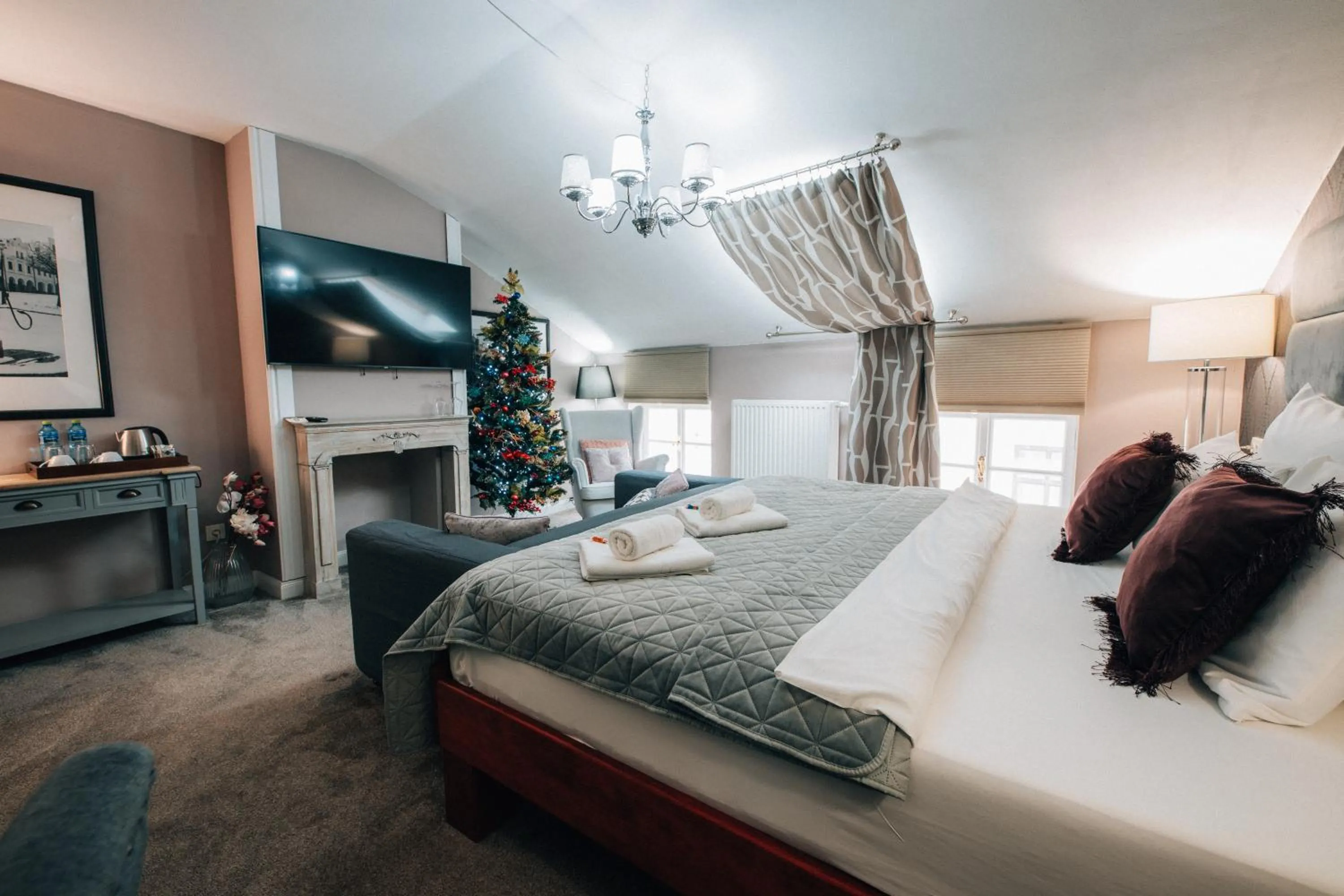Bed in Hotel Telč