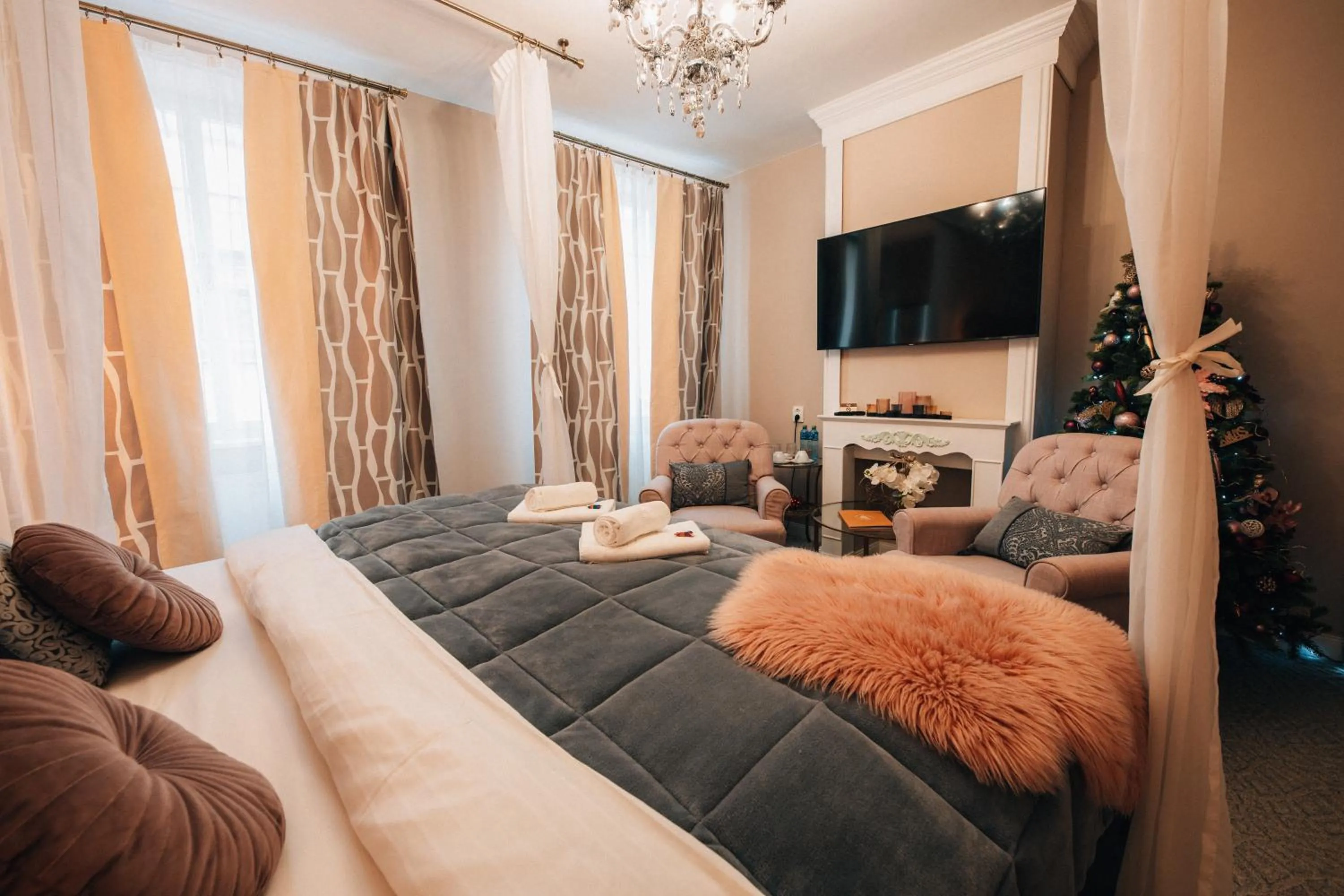 Bed in Hotel Telč