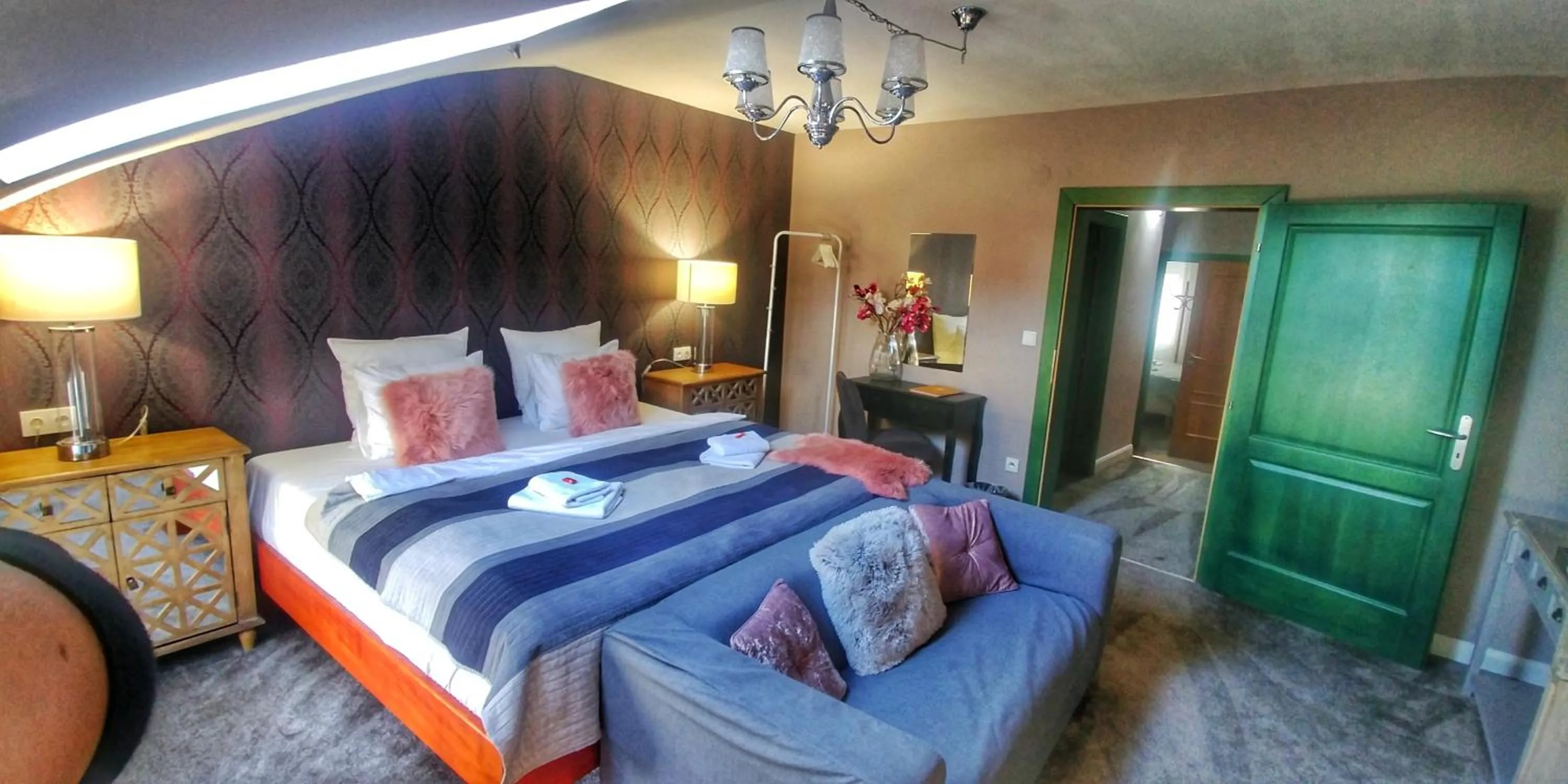 Bed in Hotel Telč