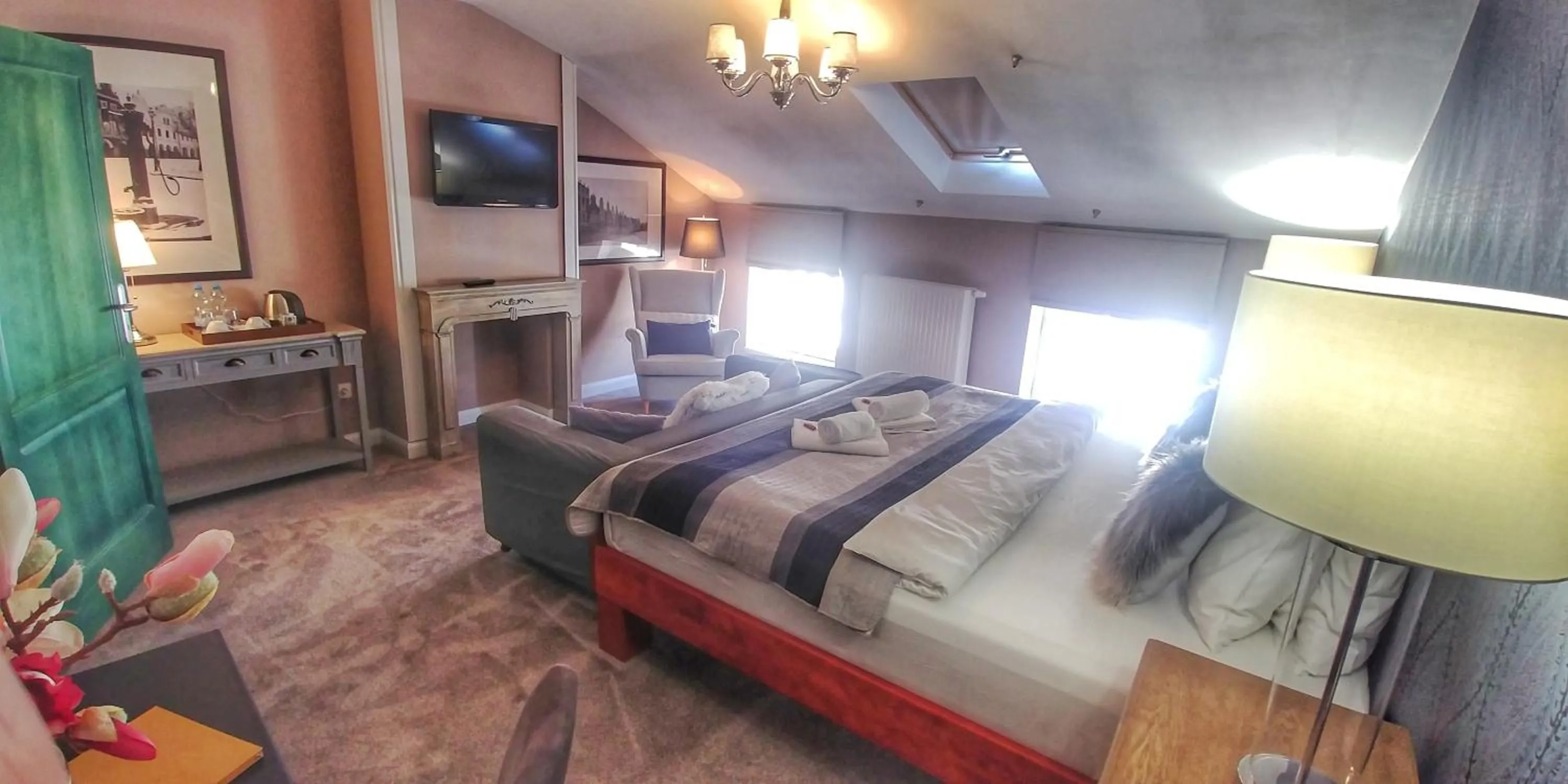 Bed in Hotel Telč