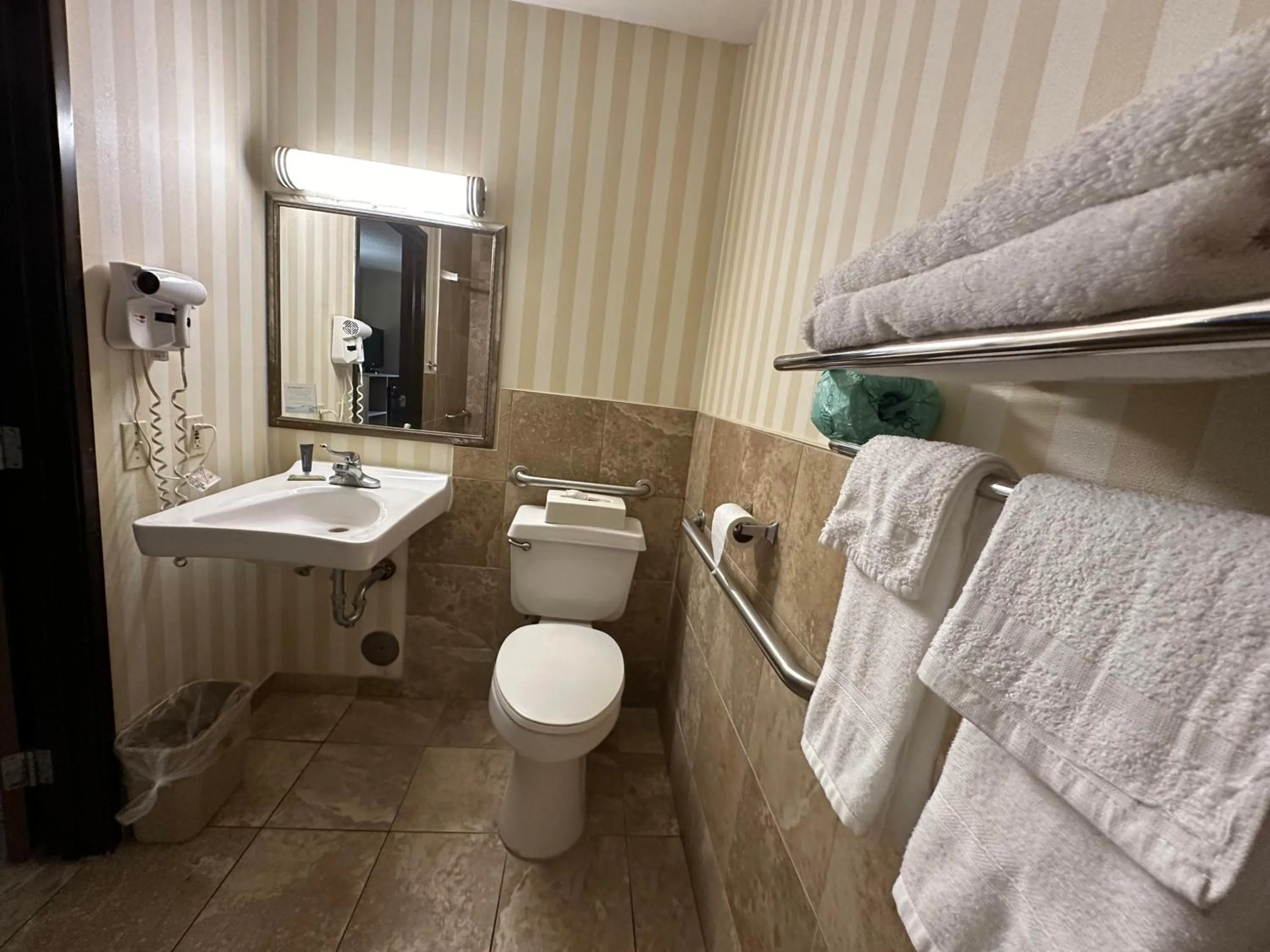 Bathroom in Super 8 by Wyndham Allentown Kutztown Area