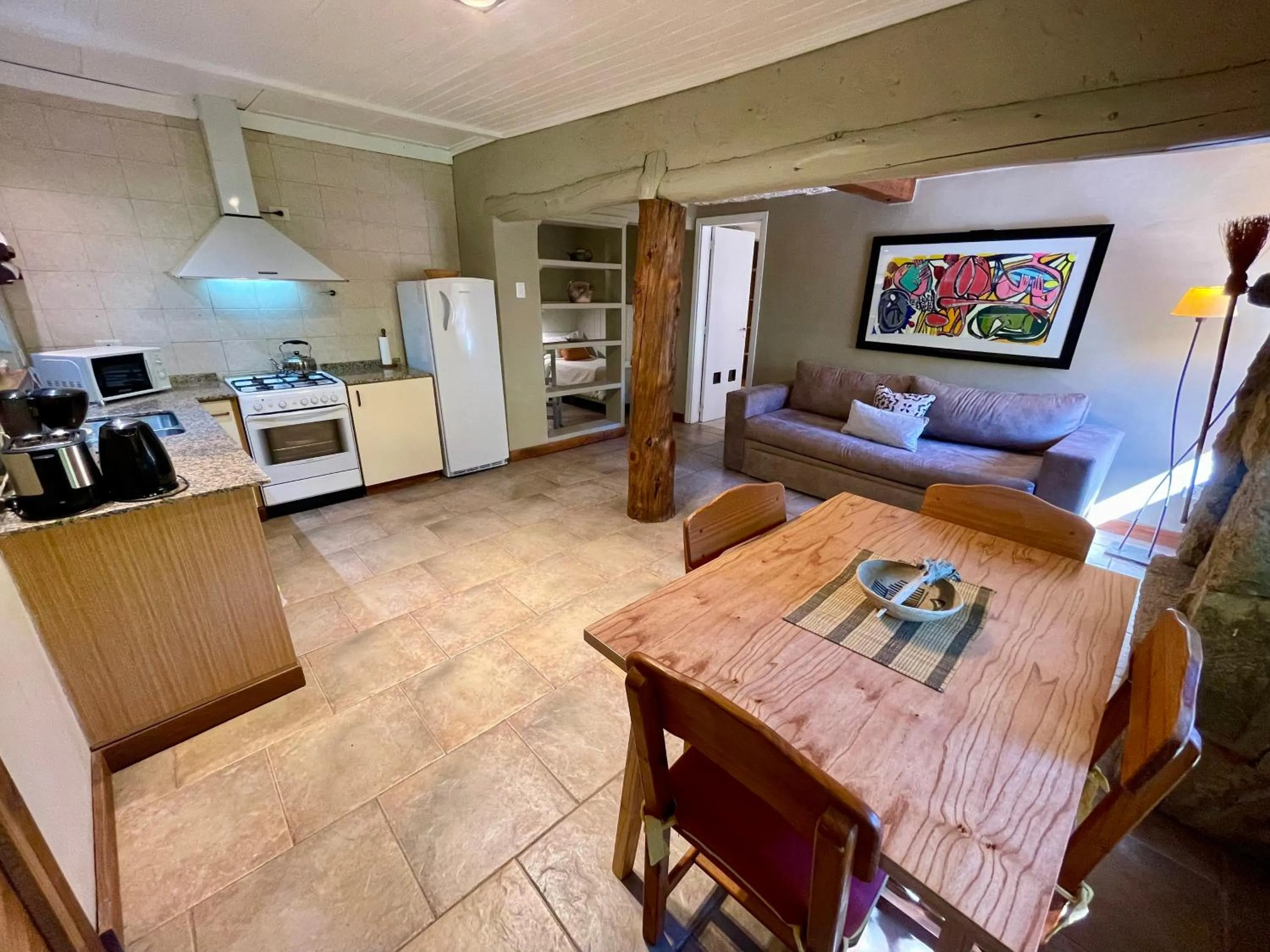 Kitchen or kitchenette in Las Marianas Hotel