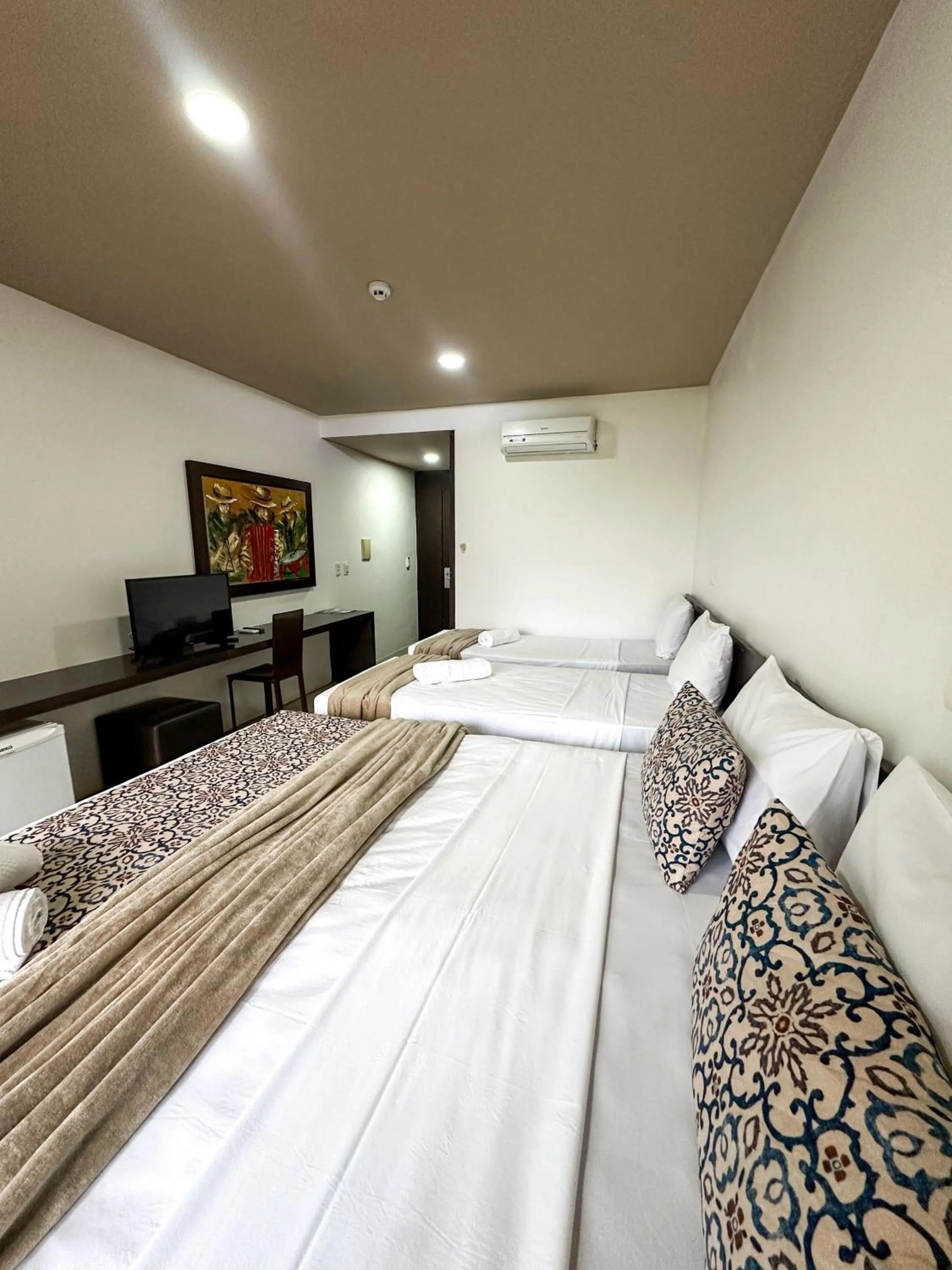 Bed in Hotel Fazenda Monte Castelo