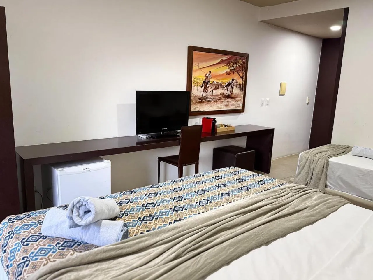 Bed in Hotel Fazenda Monte Castelo