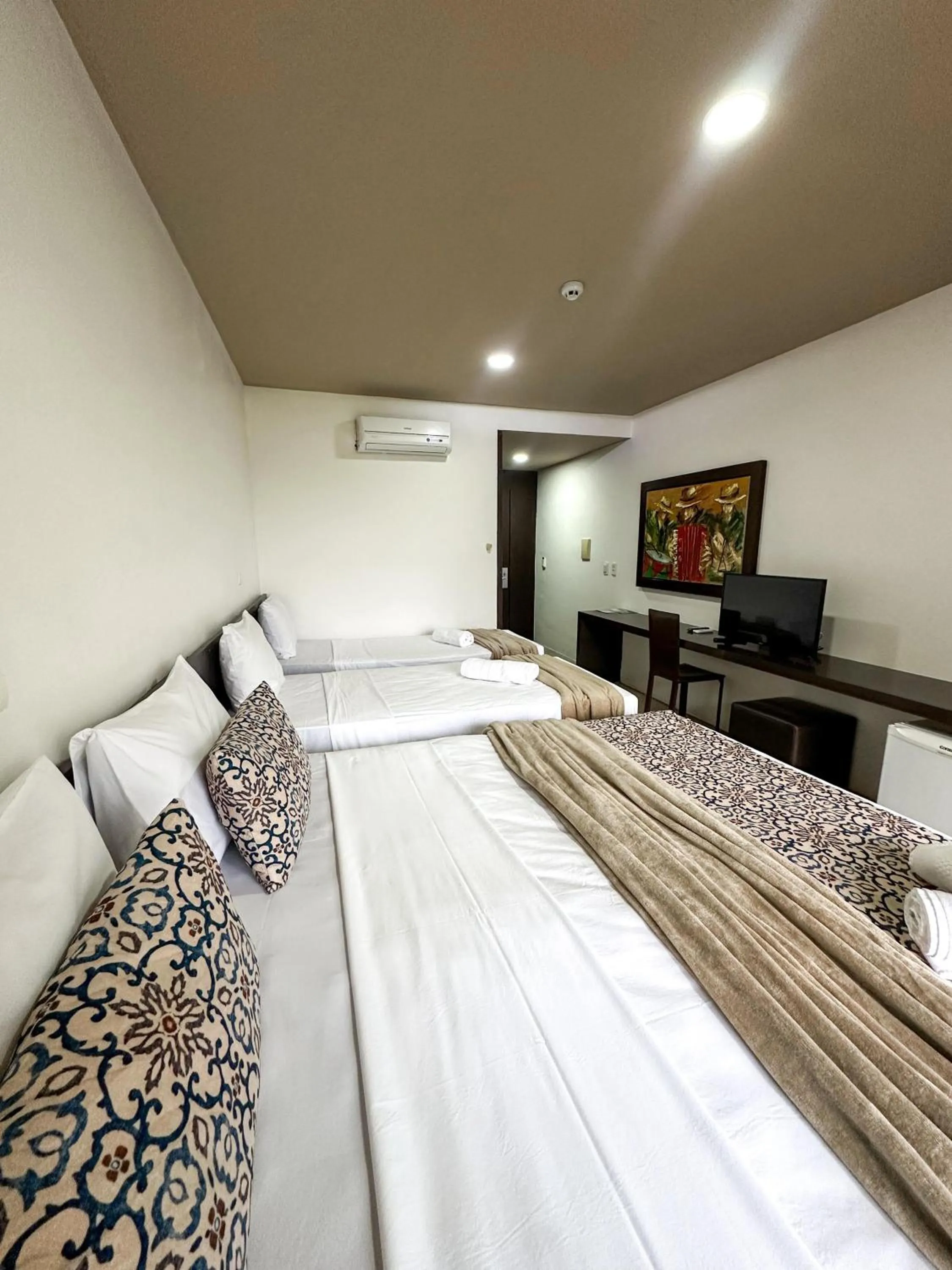 Bed in Hotel Fazenda Monte Castelo